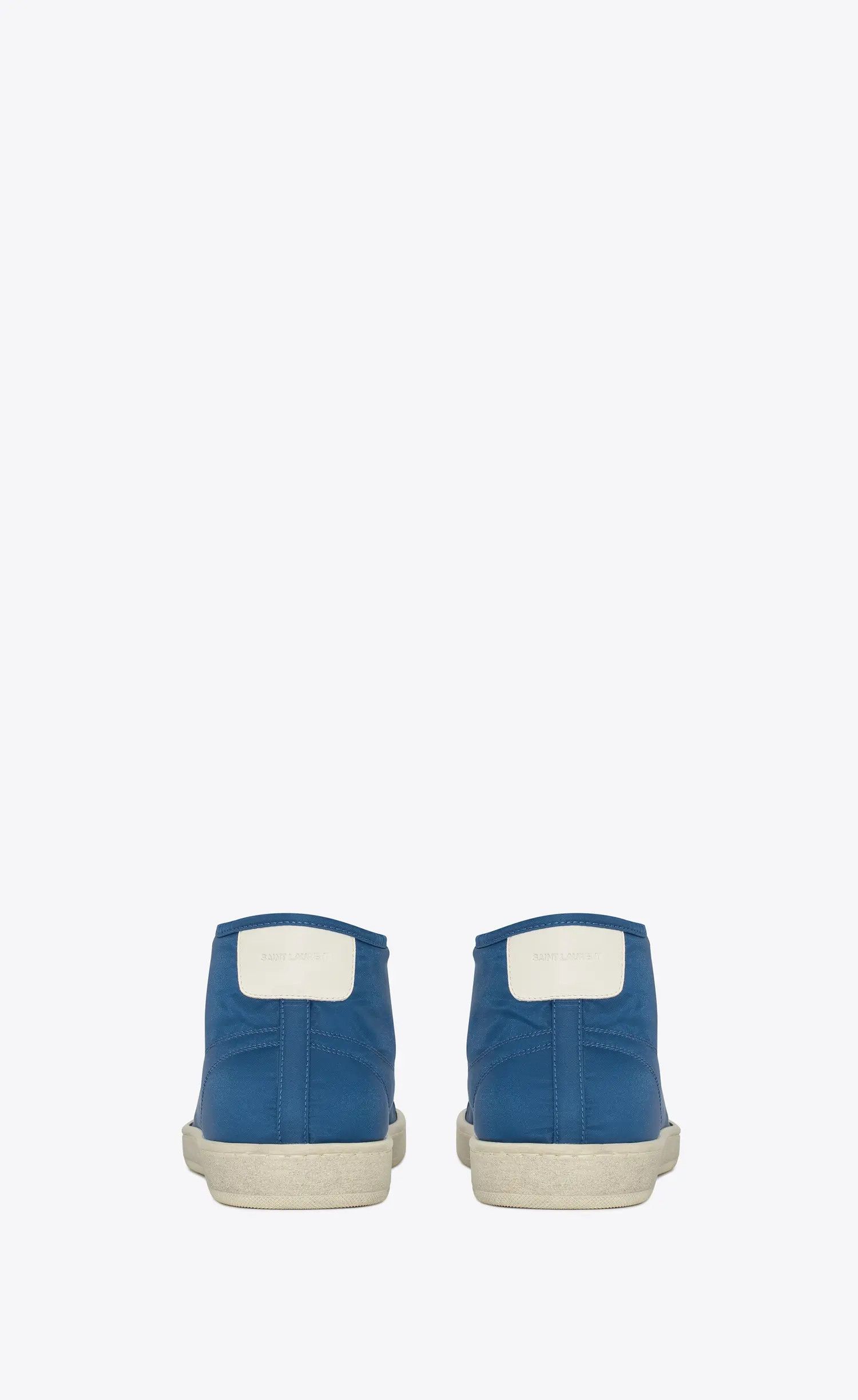 Saint Laurent Paris o1s1wg110825 732272 Court Classic Mid Top Sneakers in Blue Size US 12 / EU 45 - 2 Thumbnail