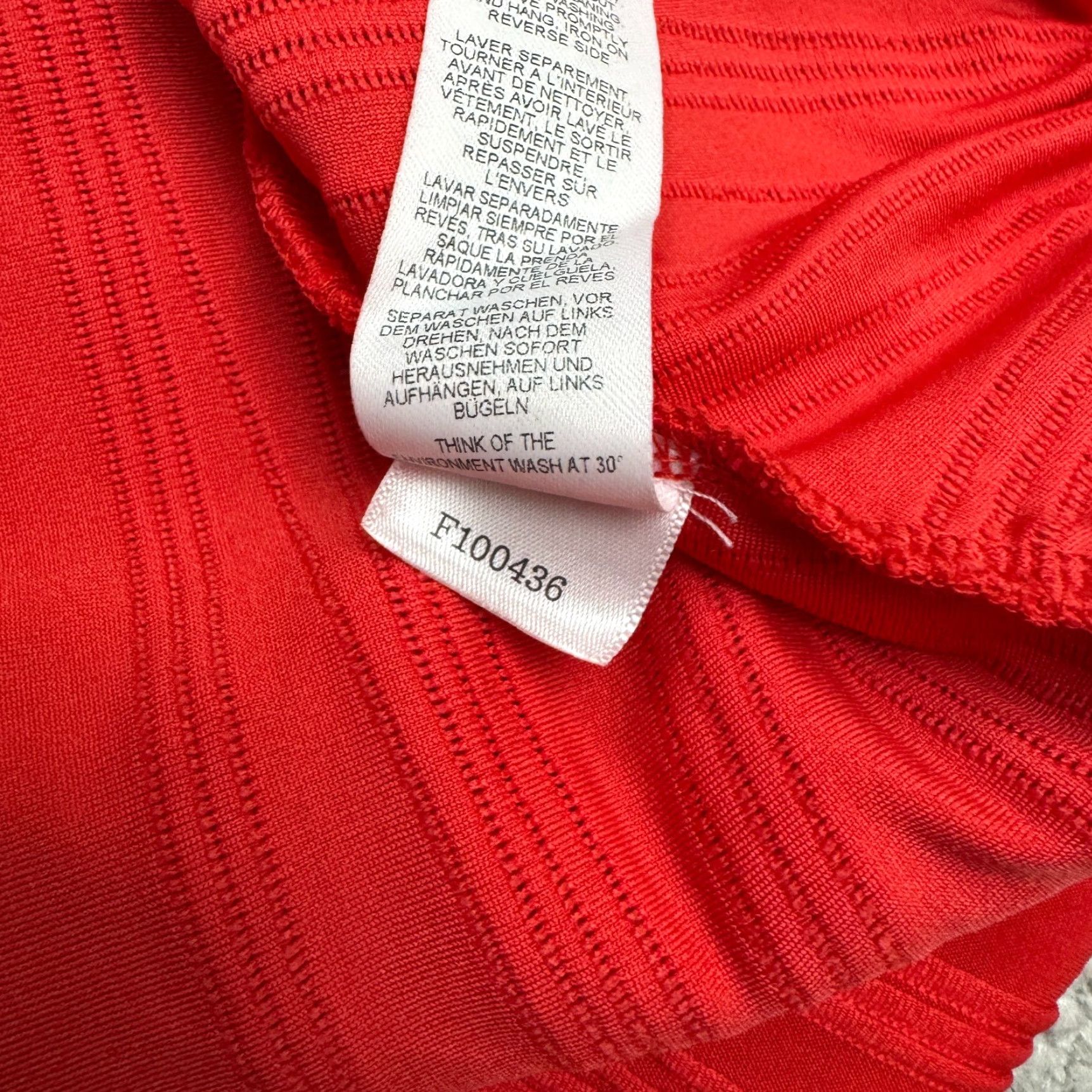 Asos ASOS Dress Women 12 Red Halter Sleeveless Backless Party Hi-Low Asymmetrical Hem Ruched Sheath Vintage No Size XL / US 12-14 / IT 48-50 - 7 Thumbnail