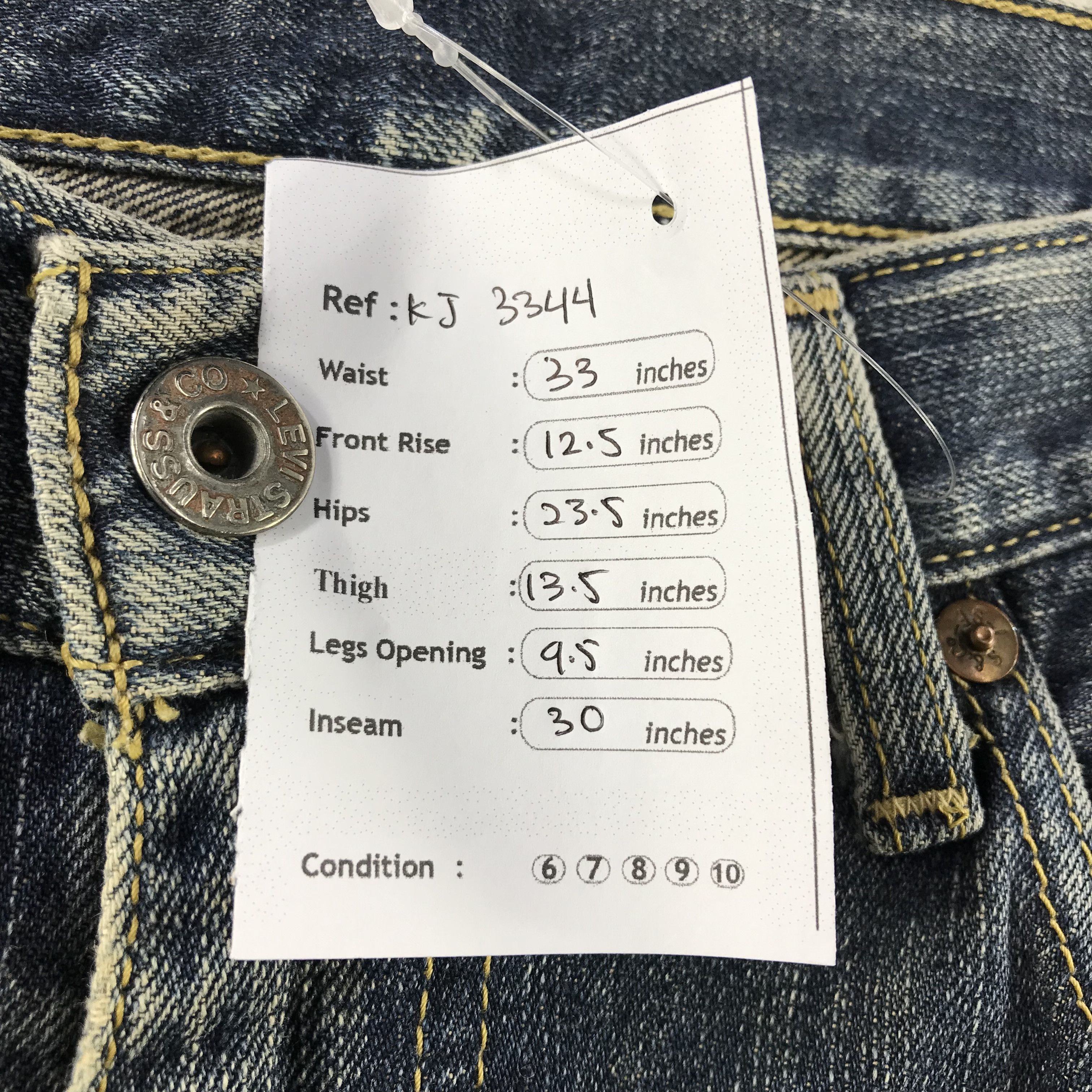 Levi's Vintage Levis 504 Jeans Distressed Denim KJ3344 Size US 32 / EU 48 - 12 Thumbnail