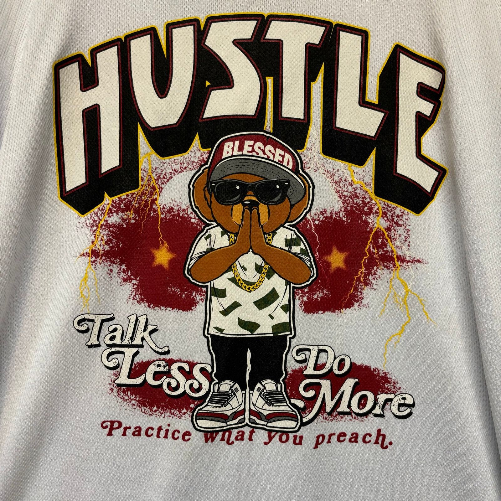 Other East West Hustle Jersey Shirt Mesh Streetwear Button 2-Sided Size US L / EU 52-54 / 3 - 3 Thumbnail