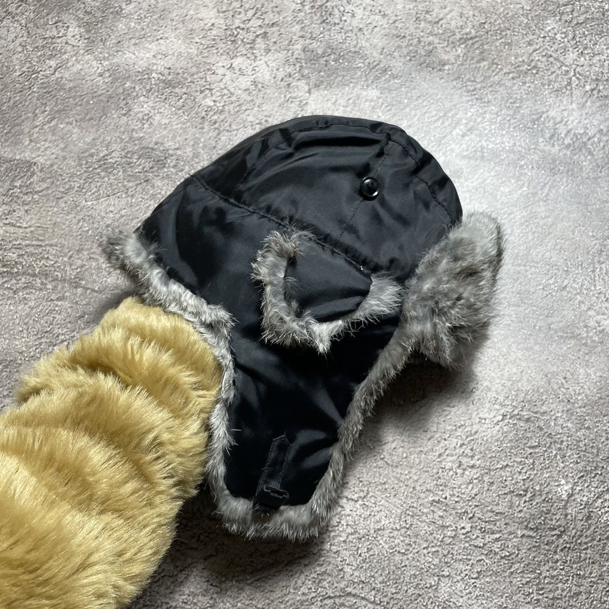 Vintage Vintage 90s Mohair Beanie Ushanka Faux Fur Grunge Slim OS Size ONE SIZE - 4 Thumbnail