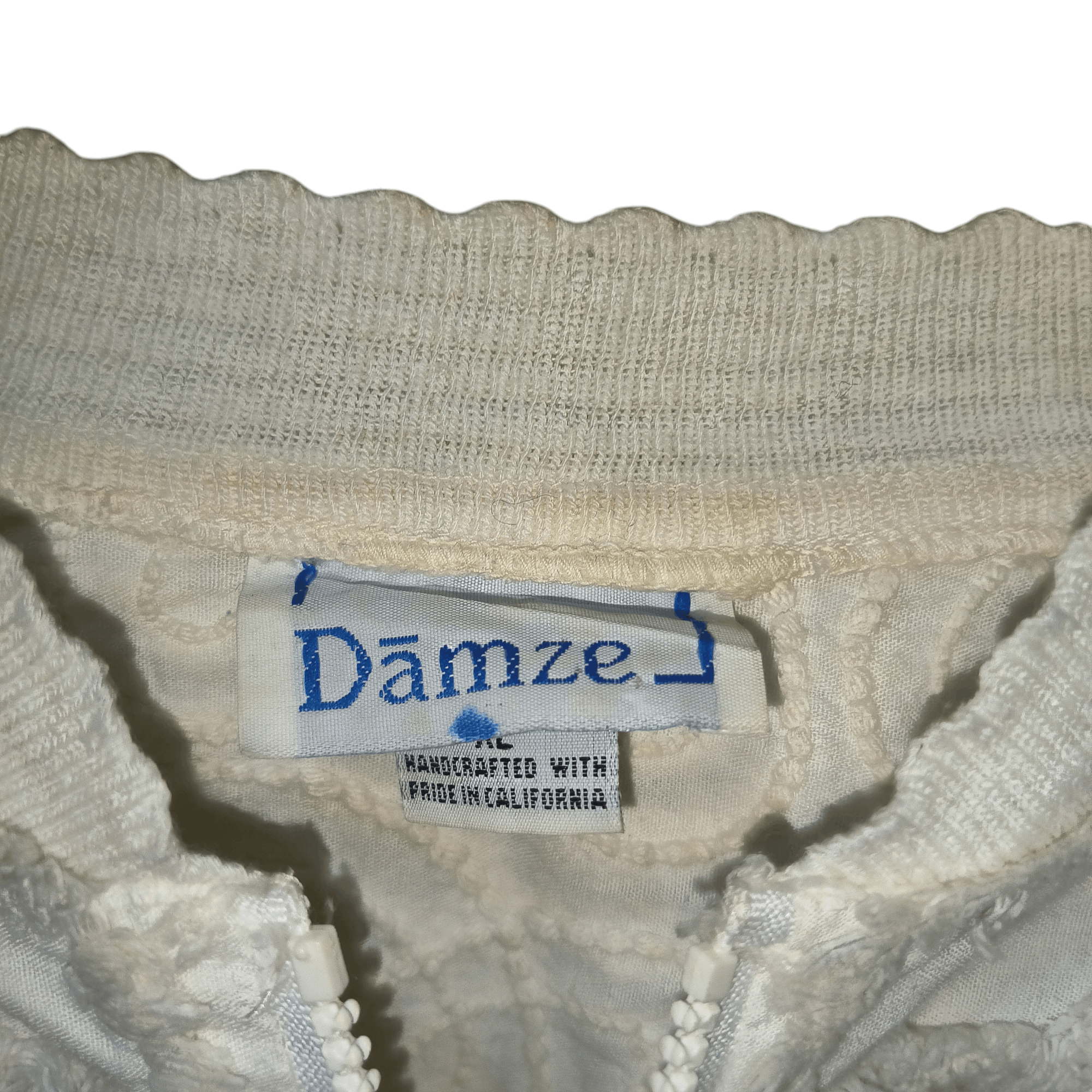 Vintage Vintage 1980s Damze Towel Flower Pattern Jacket Size XL / US 12-14 / IT 48-50 - 2 Thumbnail
