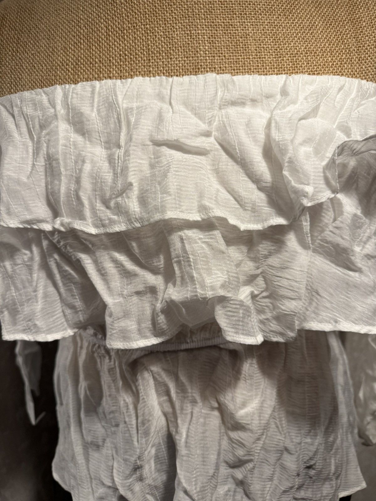 Other Romantic Off-Shoulder Ruffle Top – White | Boho Chic Size M / US 6-8 / IT 42-44 - 5 Thumbnail