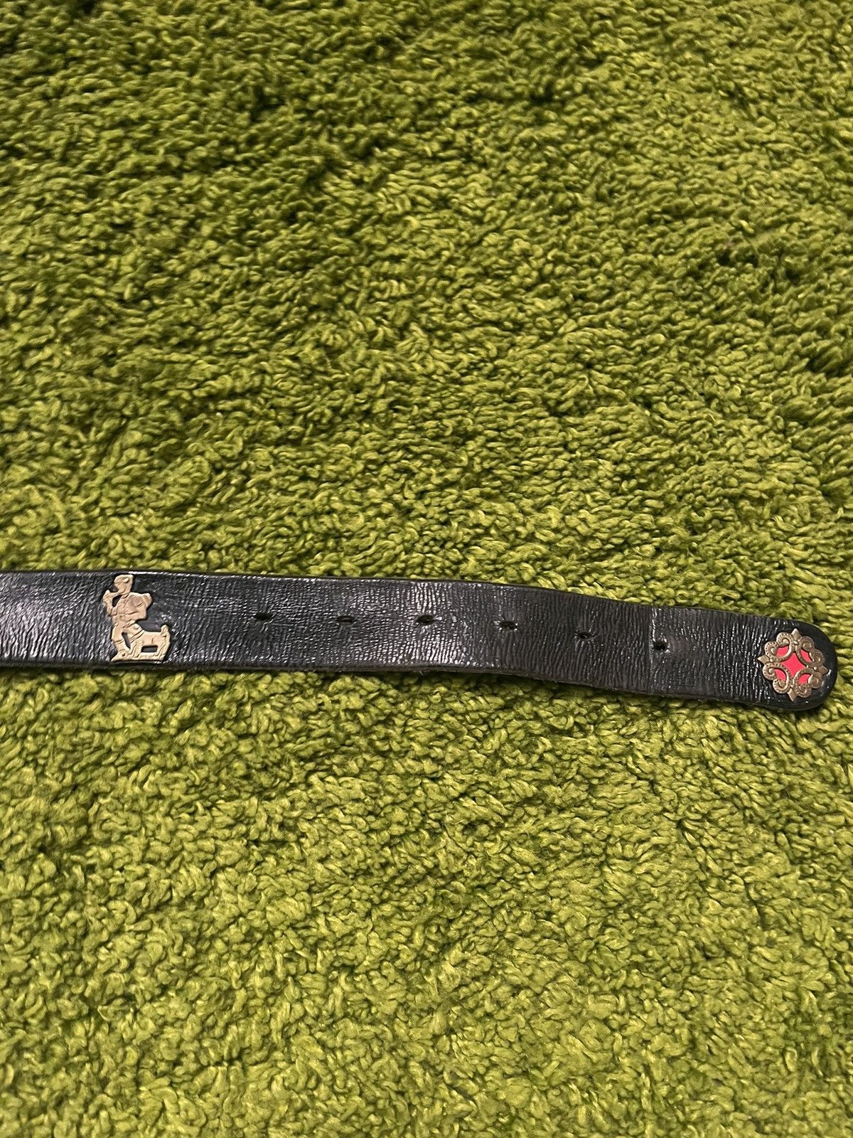 Cowboy Equipment × Etro × Vintage Etro 90s vintage iconic cows logo leather belt Size ONE SIZE - 6 Thumbnail