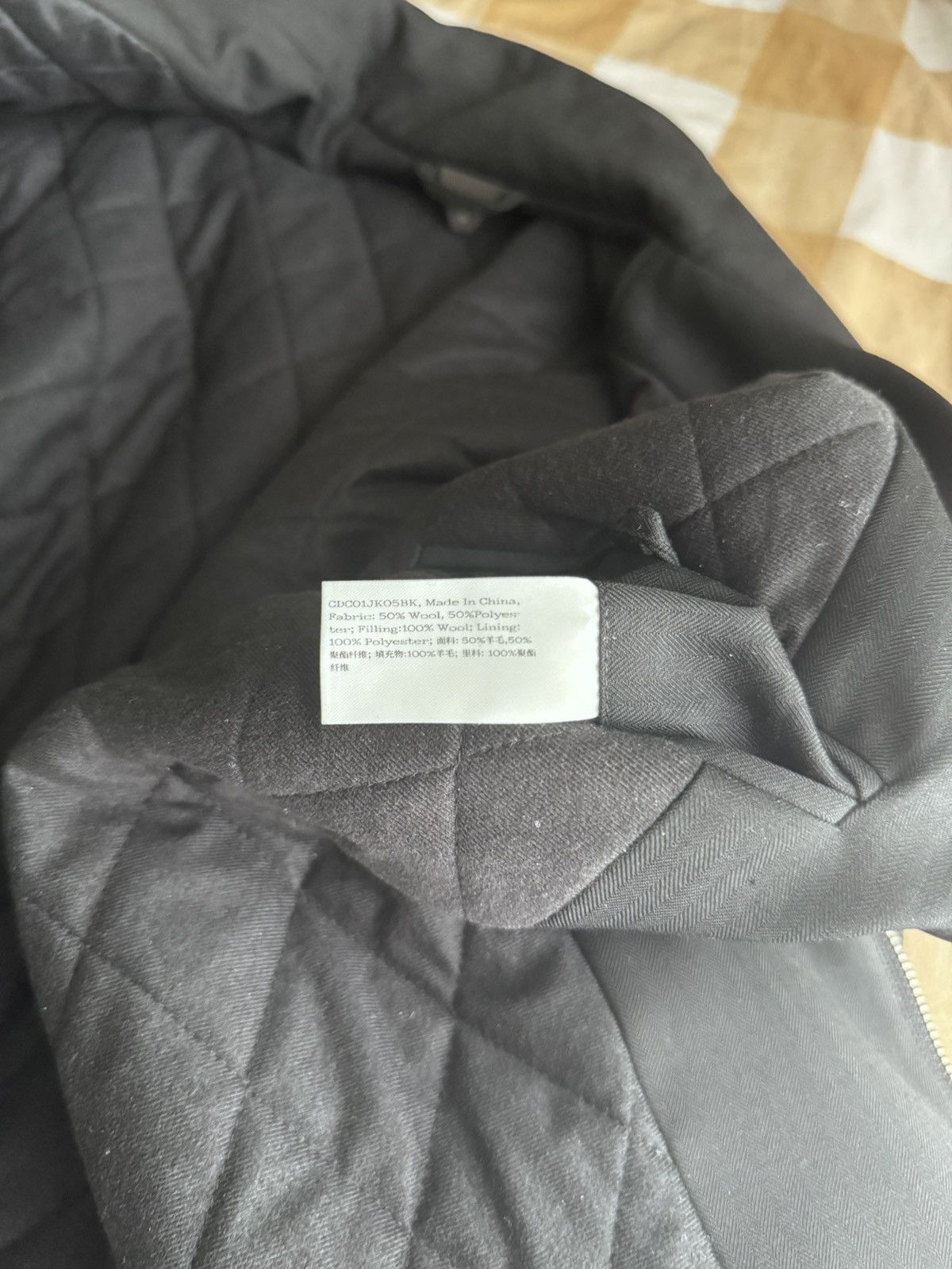 Other Common Divisor Furano Padded Wool Jacket Black Size Small Size US S / EU 44-46 / 1 - 6 Thumbnail