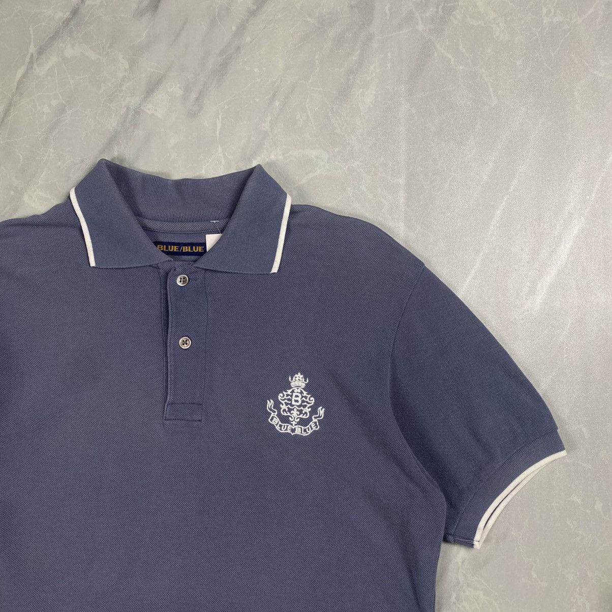 Blue Blue Japan Vintage Blue Blue Japan Polos Tee Size US M / EU 48-50 / 2 - 2 Thumbnail