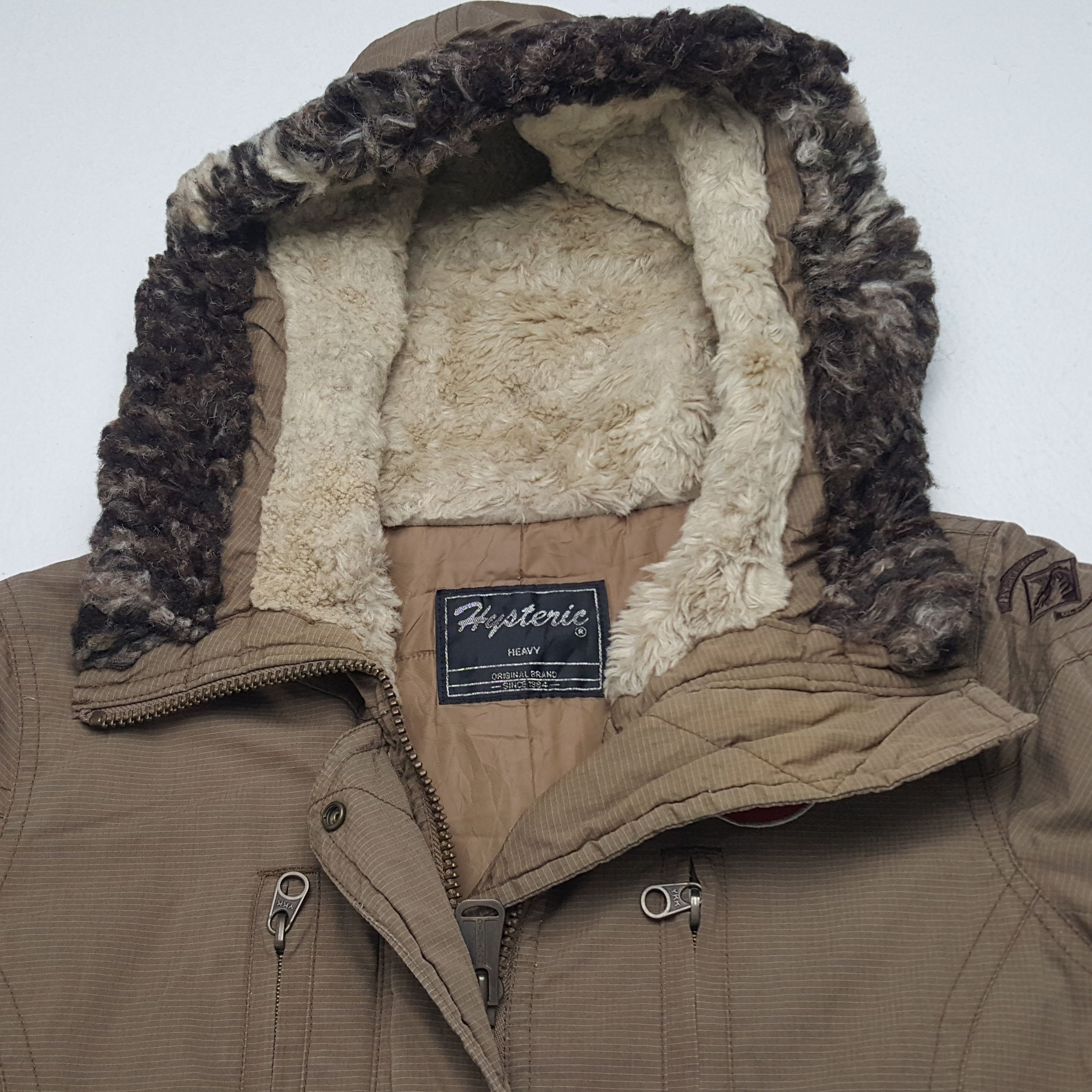 Hysteric Glamour × Japanese Brand × Vintage Vintage Hysteric Glamour Custom Logo Winter Parka Jacket Size US S / EU 44-46 / 1 - 5 Thumbnail
