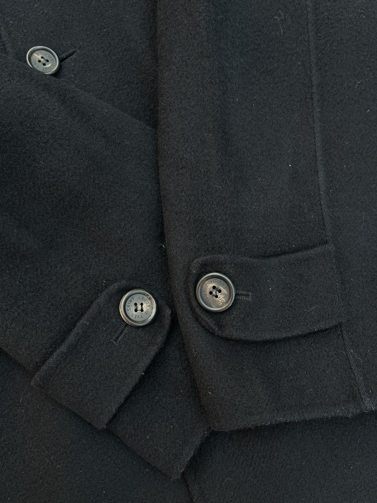 Yves Saint Laurent YVES SAINT LAURENT HEAVY WOOLLEN COAT Size US M / EU 48-50 / 2 - 10 Thumbnail