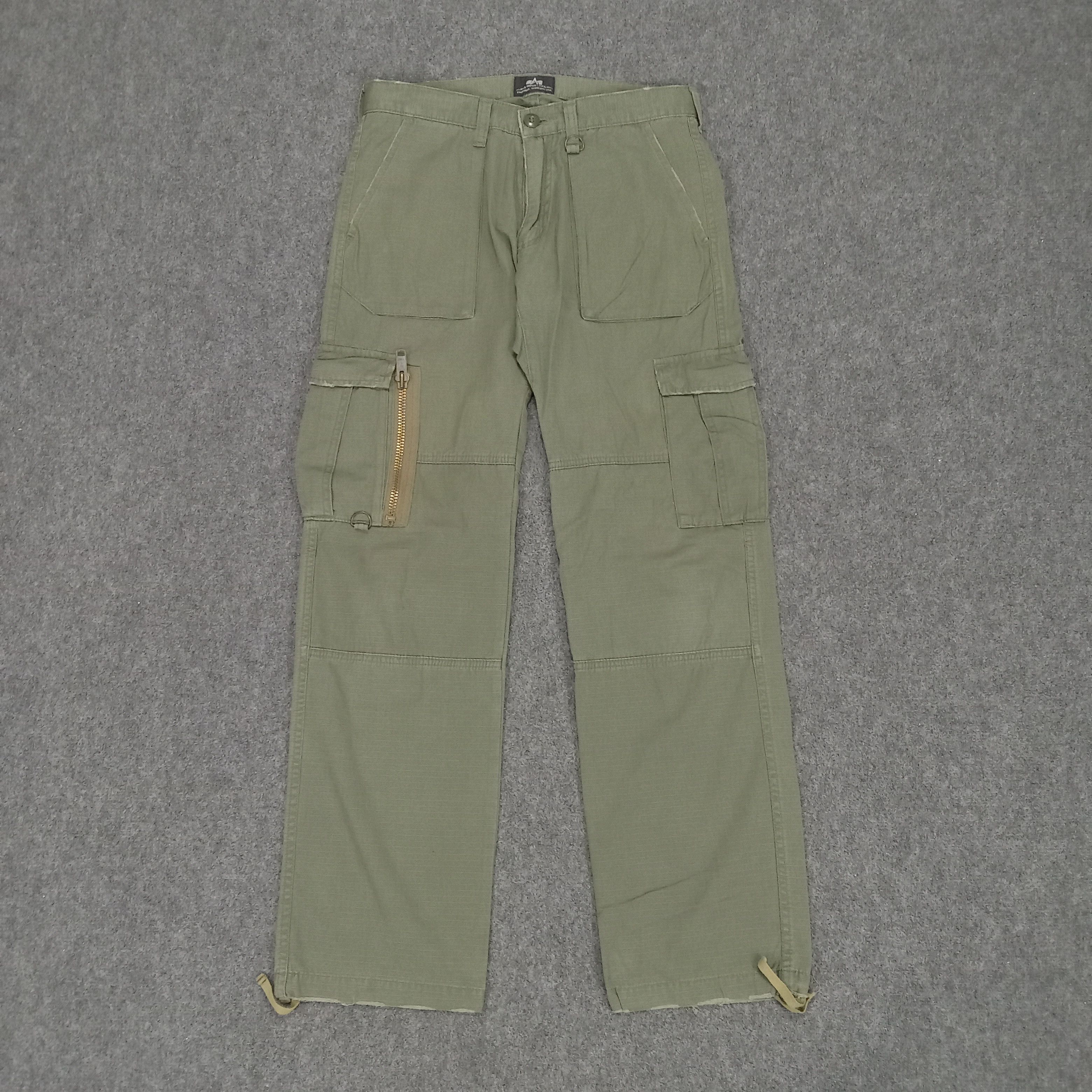 Alpha Industries × Vintage Alpha Industries Military Style Cargo Pants Size US 31 - 1 Thumbnail