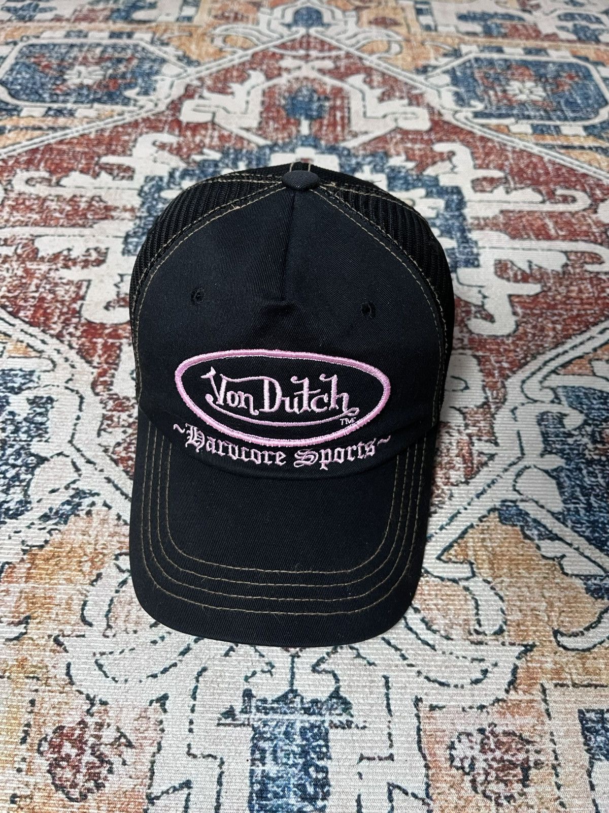 Von Dutch Von Dutch Hardcore Sports Trucker Hats Size ONE SIZE - 1 Thumbnail