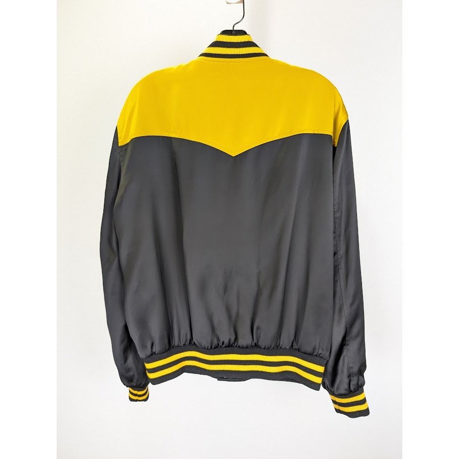 Celine o1rshd1 Bomber Jacket in Black/Yellow Size US S / EU 44-46 / 1 - 8 Thumbnail