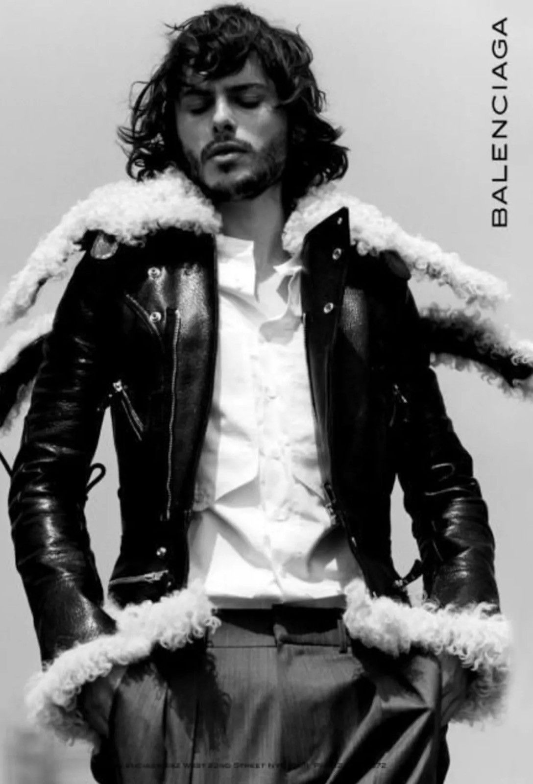 Balenciaga AW04 Shearling Biker Jacket Size XS / US 0-2 / IT 36-38 - 10 Thumbnail