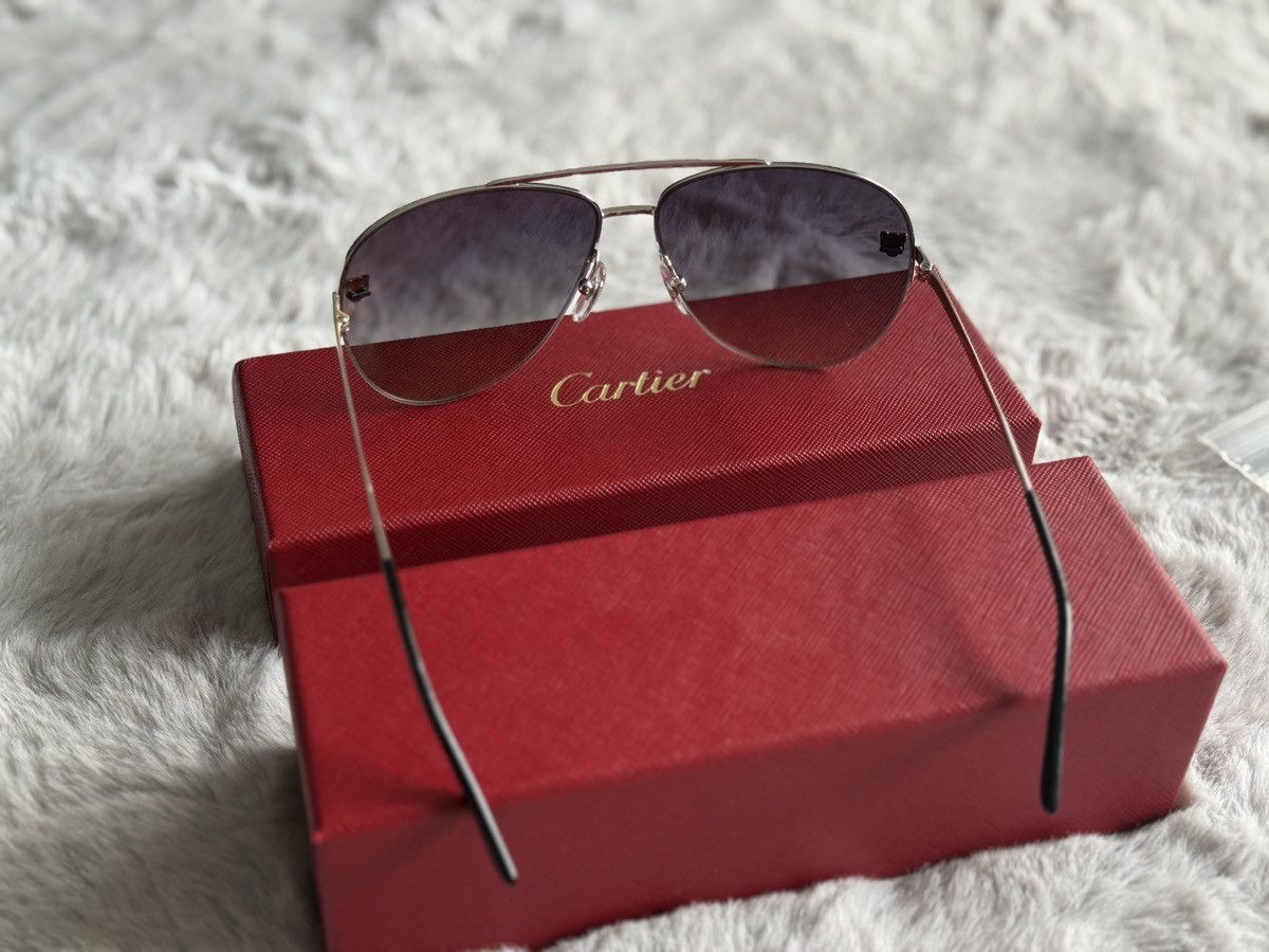 Cartier Cartier Santos-Dumont Aviator Sunglasses Size ONE SIZE - 6 Thumbnail