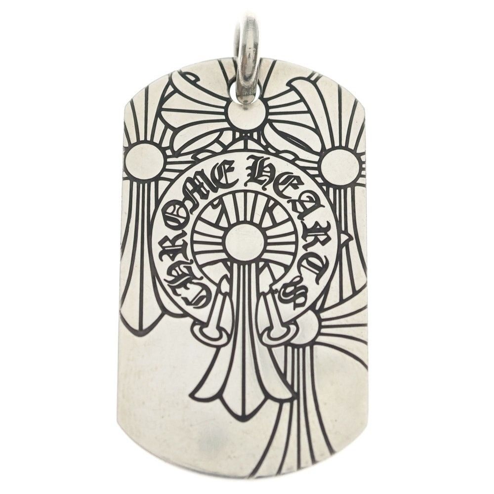 Chrome Hearts Chrome Hearts D Tag God Bless Dog Tag Necklace Size ONE SIZE - 1 Thumbnail