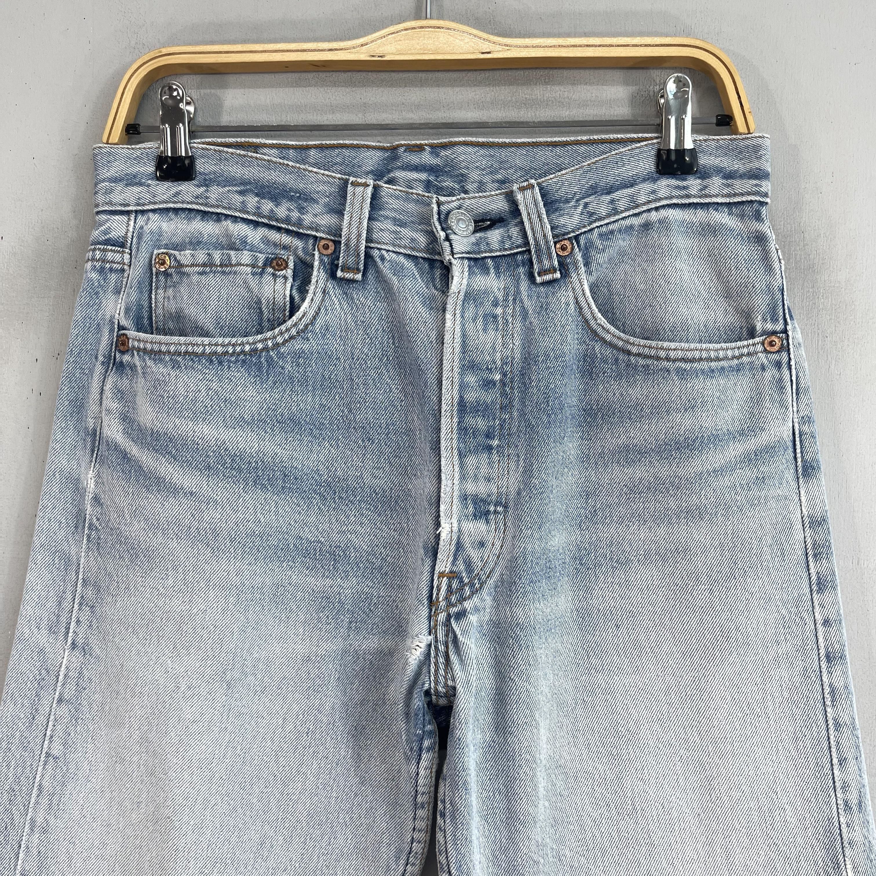 Levi's × Vintage Size 30 Vintage Distressed Levis 501 Button Fly Jeans Size US 30 / EU 46 - 2 Thumbnail