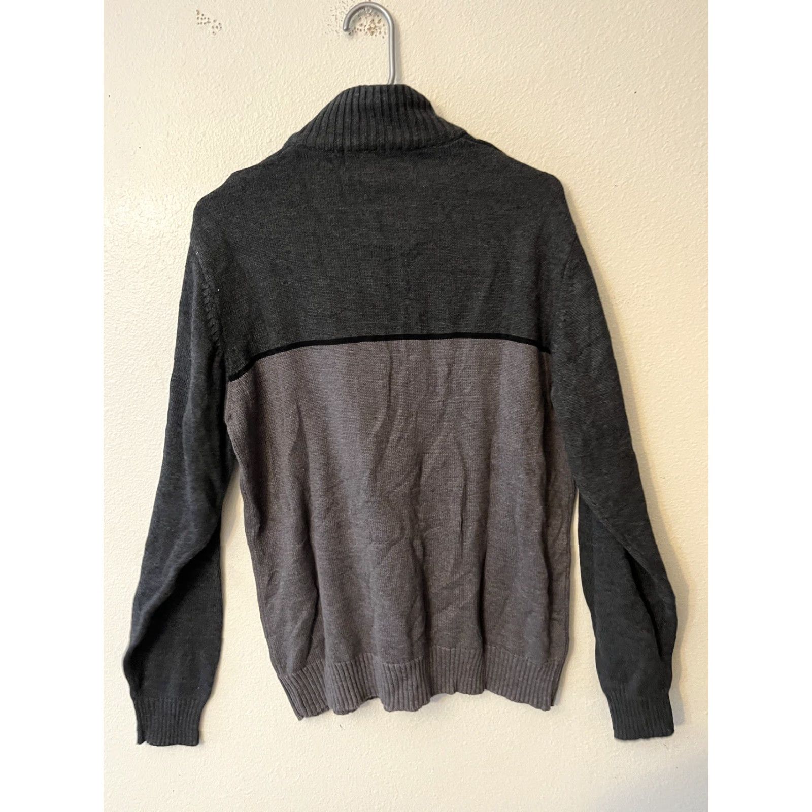 Vintage US Polo Assn Dark Gray Mens 1/4 Zip Pullover Knit Sweater Sweatshirt L Size US L / EU 52-54 / 3 - 2 Thumbnail