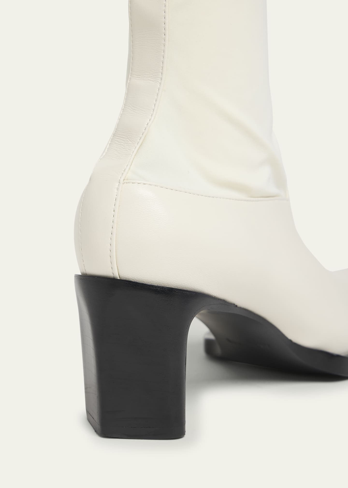 Jil Sander o1loc1c0426 Leather Ankle Boots in White Size US 7 / IT 37 - 4 Thumbnail