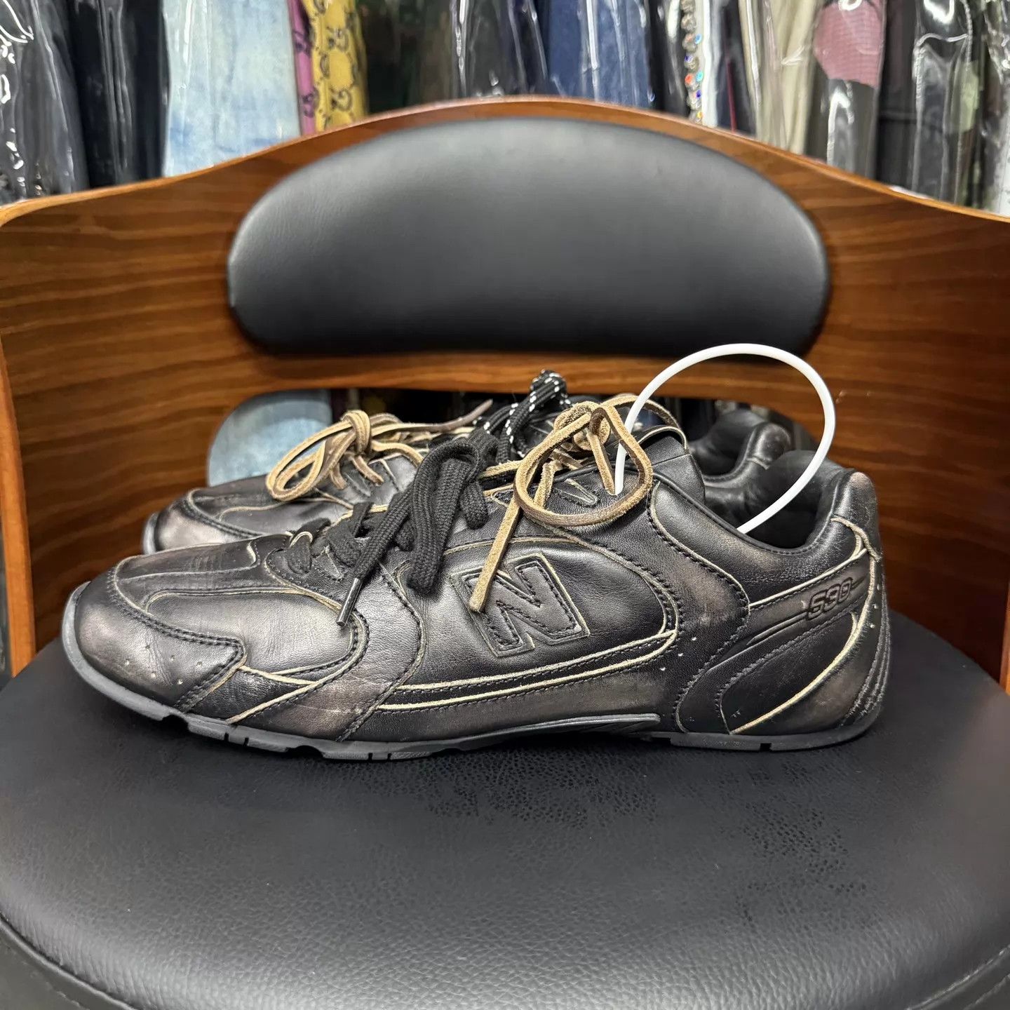 Miu Miu MiuMiu x NB530 Decon 41 Men's Black Distressed 98 New Rare Size US 8 / EU 41 - 6 Thumbnail