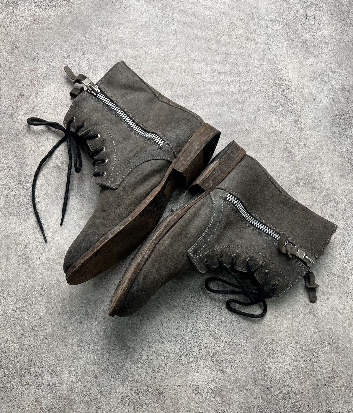 Steve Madden Steve Madden rare conspiracy style double zil leather boots Size US 10.5 / EU 43-44 - 5 Thumbnail