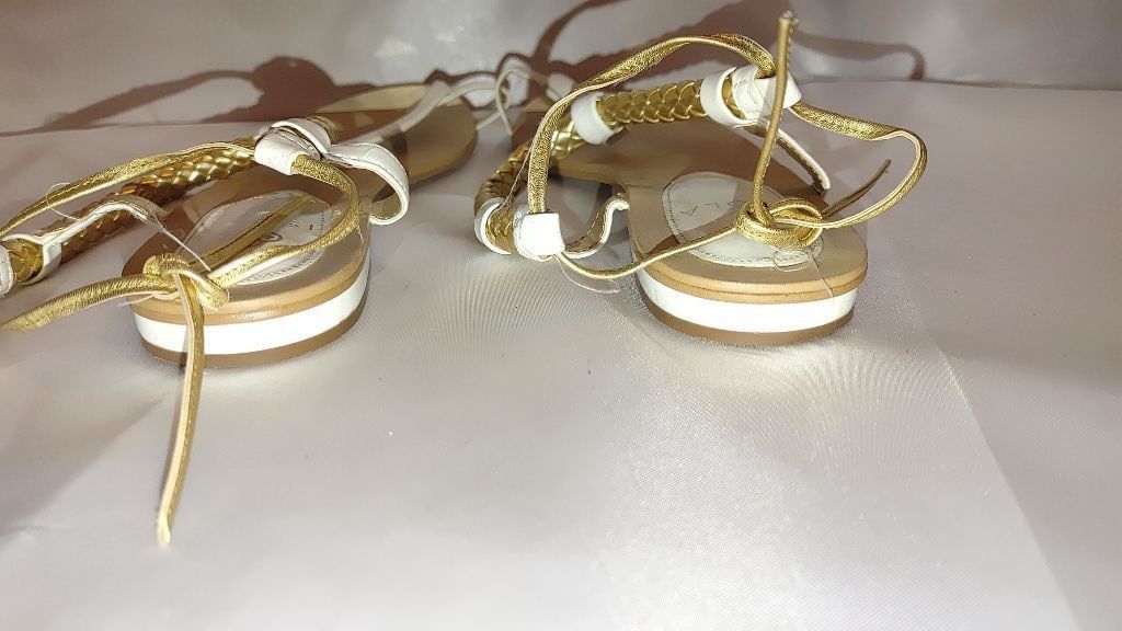 Stone Island ISOLA Adena Gold Plated Sandals Size 8.5 Size US 8.5 / IT 38.5 - 6 Thumbnail