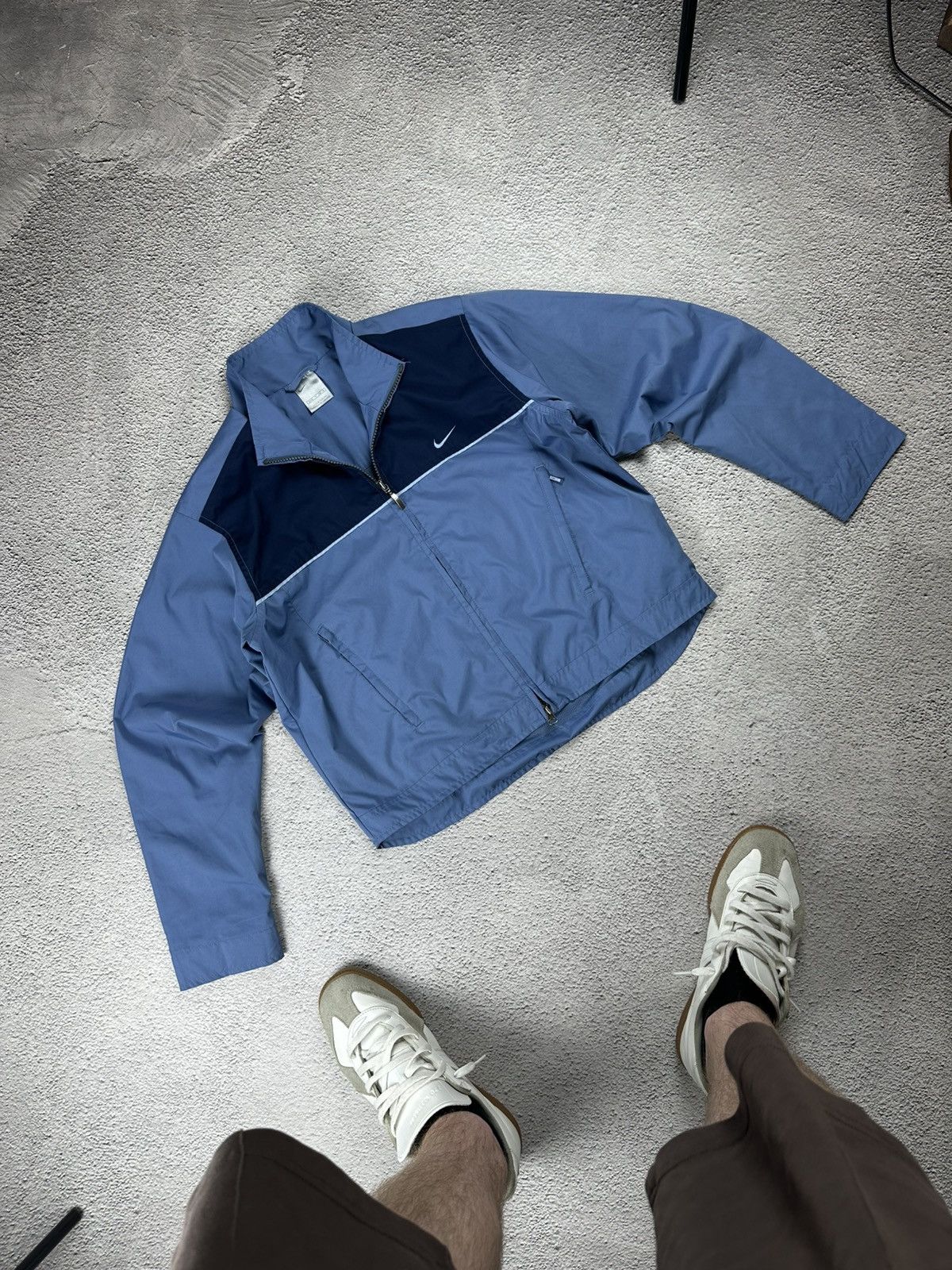 Nike Vintage Nike Track Suit Pants Jacket Nylon Drill Y2K Style Size S / US 4 / IT 40 - 3 Thumbnail