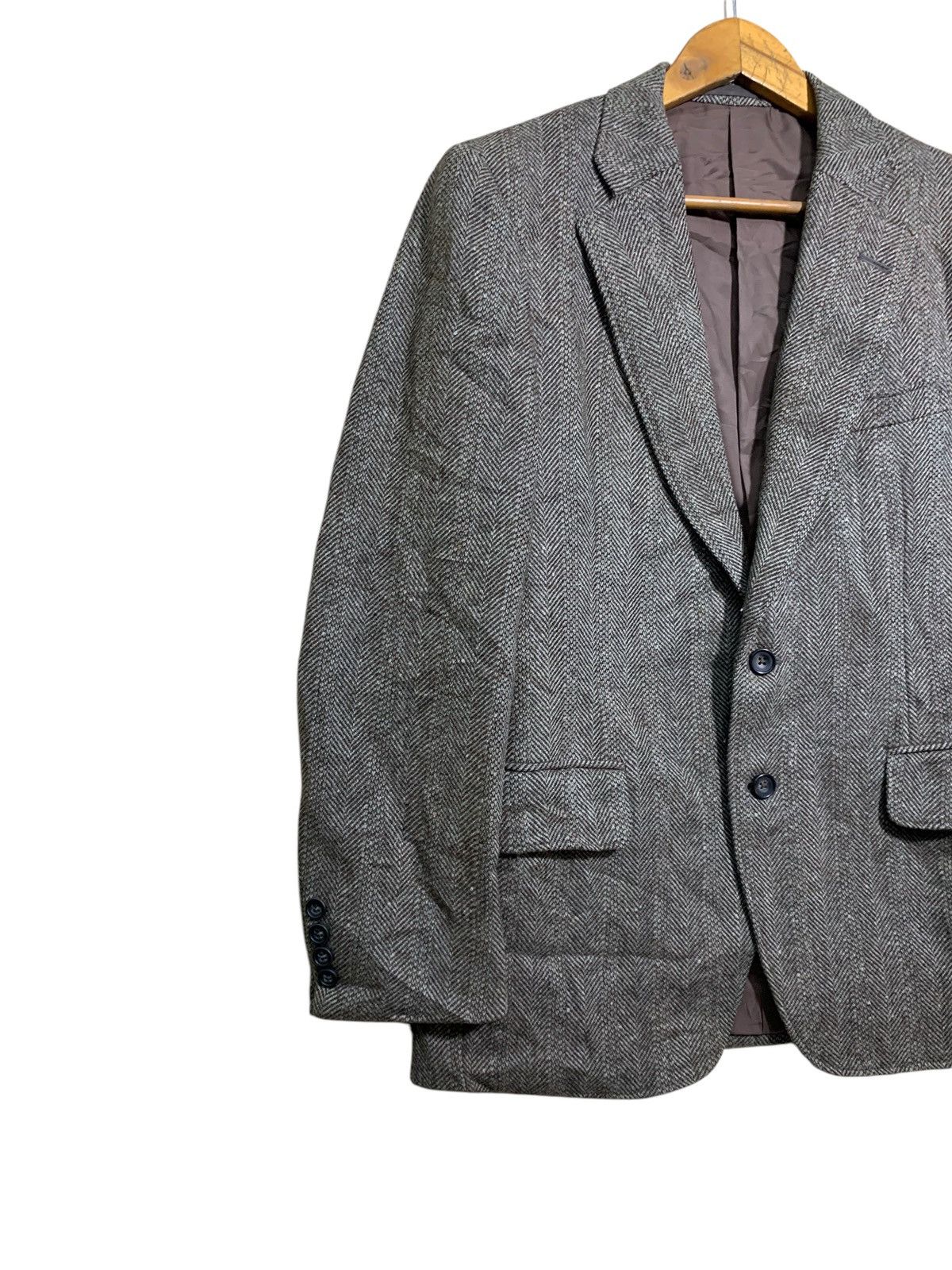 Burberry 🔥VTG BURBERRY HBT WOOL BLAZERS Size 40S - 2 Thumbnail
