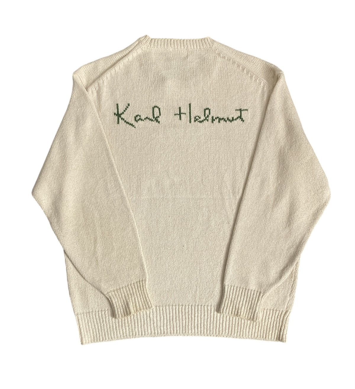 Japanese Brand × Karl Helmut × Pink House Karl Helmut Embroidery Knitwear Size US L / EU 52-54 / 3 - 2 Thumbnail