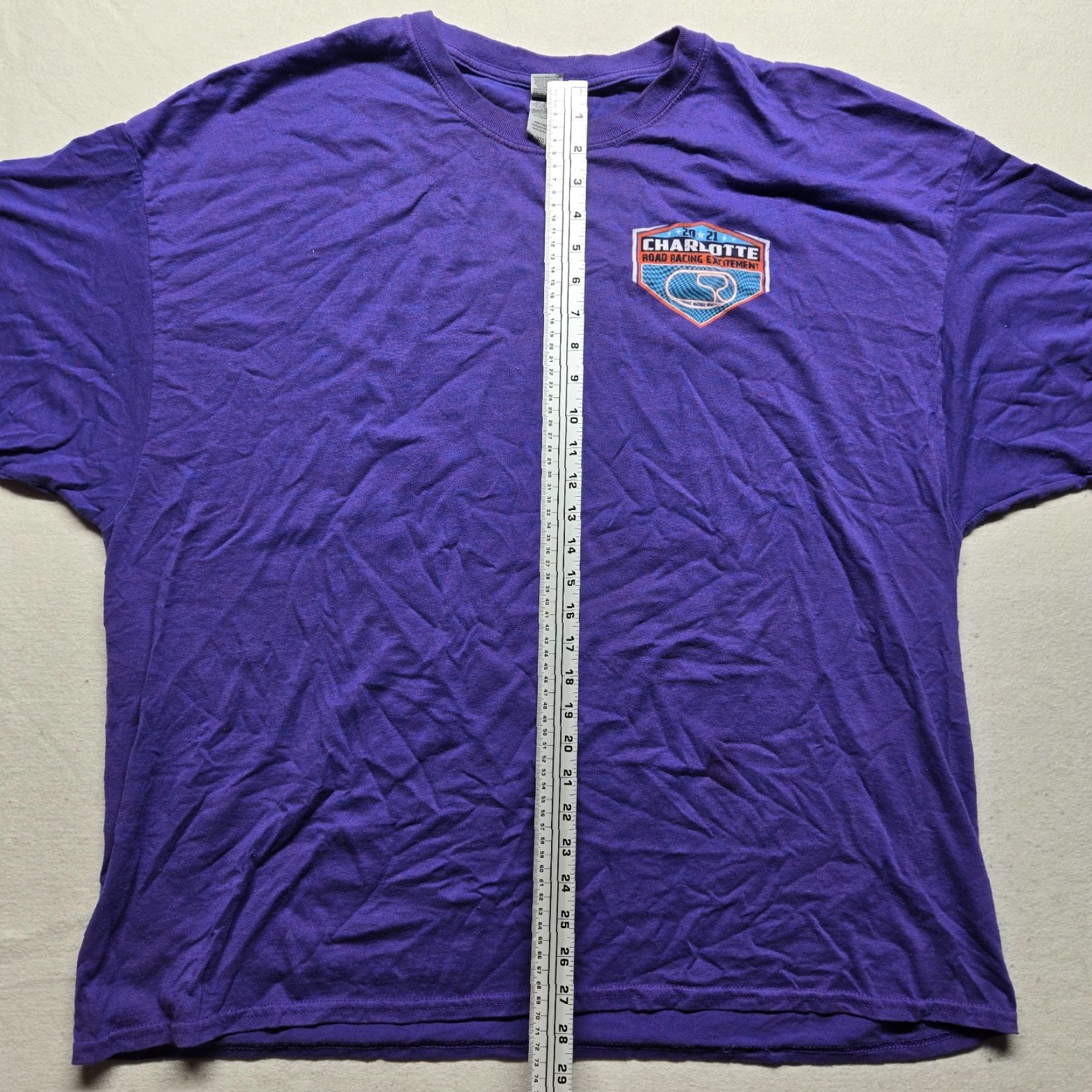 Vintage Charlotte NC Short Track Racing October 2021 Shirt T-Shirt Men's 3XL XXXL Purple Cotton Knit Logo Crew Neck Short Sleeve Vintage: No Size US XXL / EU 58 / 5 - 7 Thumbnail