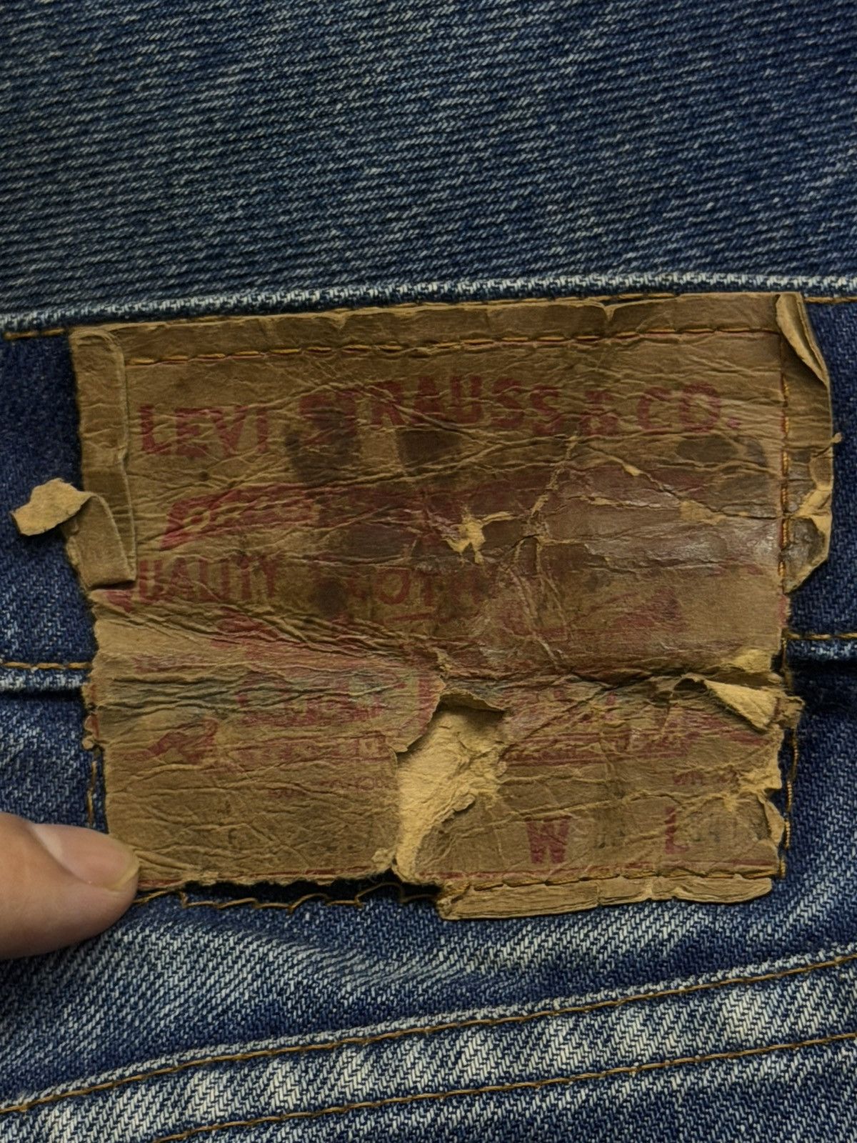 Levi's Vintage 80s Levi’s 517 Made in USA Talon 42 Zipper | W31 Size US 31 - 14 Thumbnail