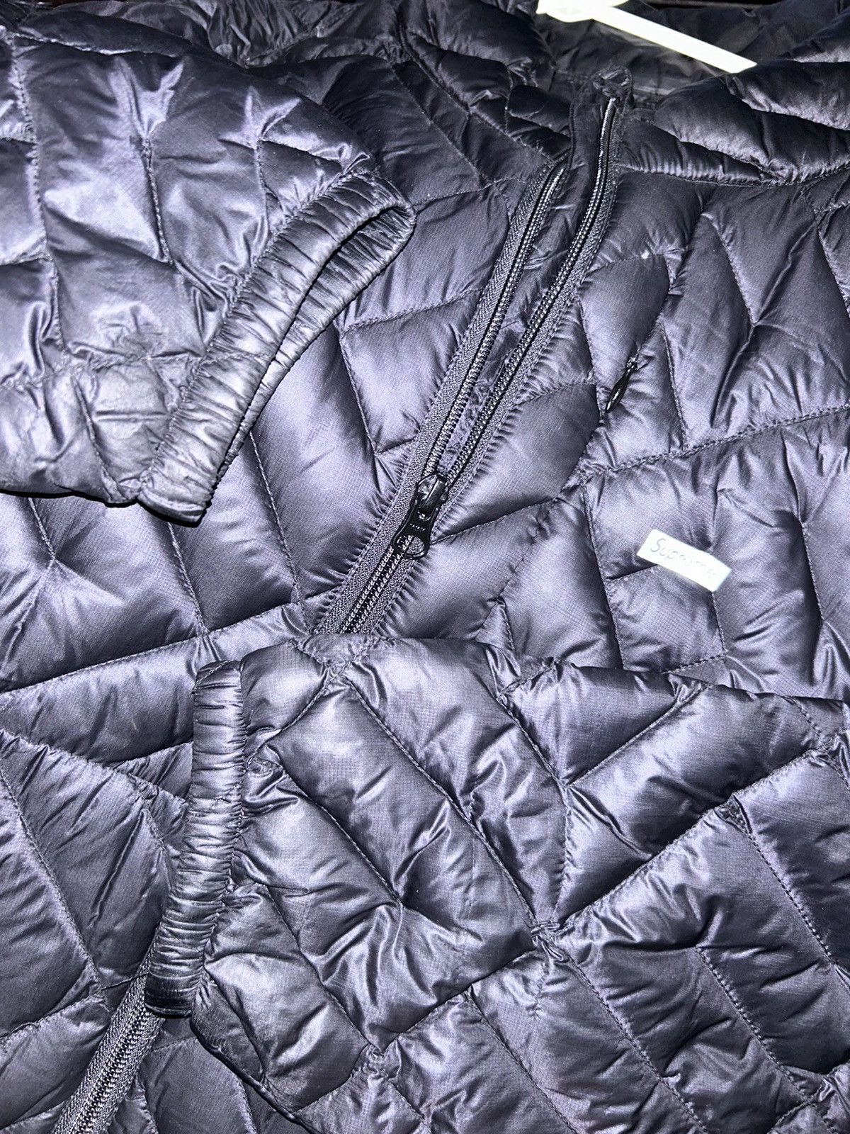 Supreme Supreme Spellout Quilted Lightweight Down Jacket Black SS22 Size US L / EU 52-54 / 3 - 7 Thumbnail