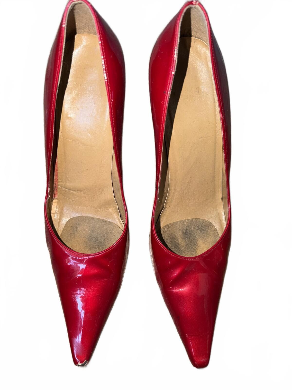 Stuart Weitzman Vintage Stuart Weitzman Red Patent Heels 9.5 Size US 9.5 / IT 39.5 - 9 Thumbnail