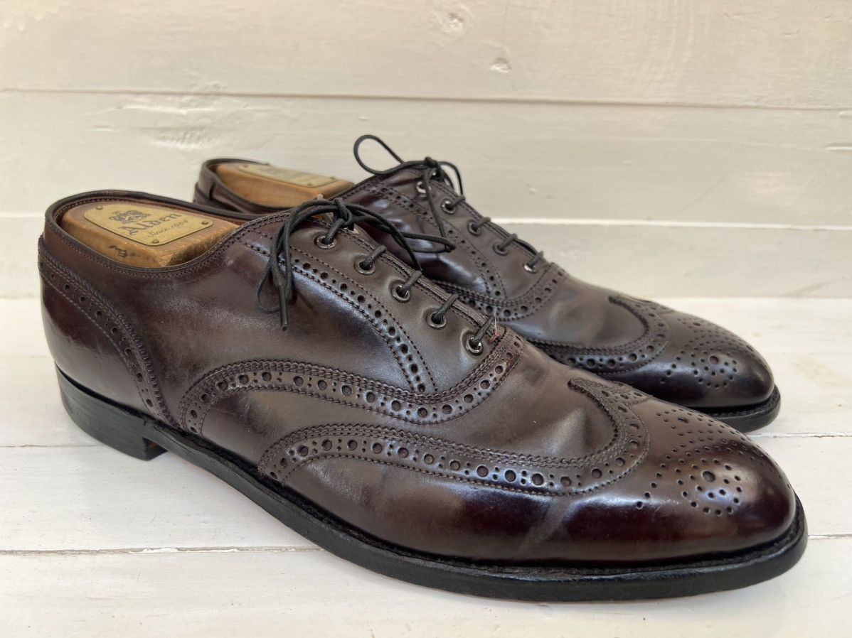 Alden Alden x Brooks Brothers Shell Cordovan Wing Tip Oxford Shoes