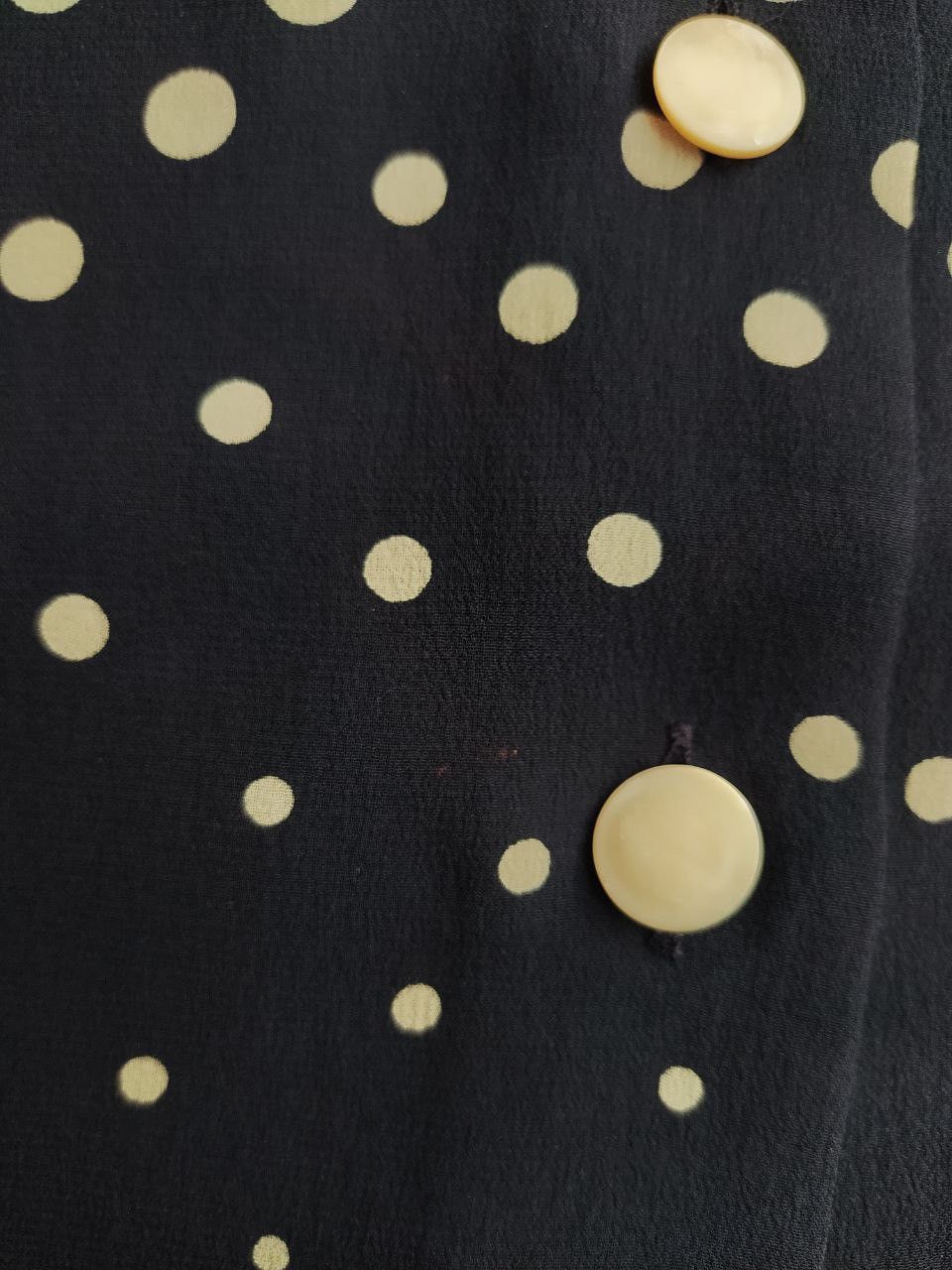 Akris AKRIS SILK POLKA DOT BLOUSE SHIRT SIZE 38 US 8 Size M / US 6-8 / IT 42-44 - 6 Thumbnail
