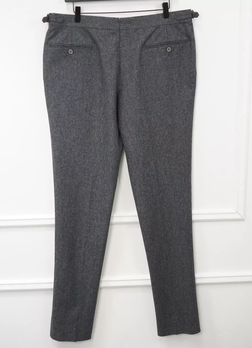 Suitsupply Men Suitsupply Brescia Trousers Pants Grey Flannel US40 W37 Size 40R - 2 Thumbnail