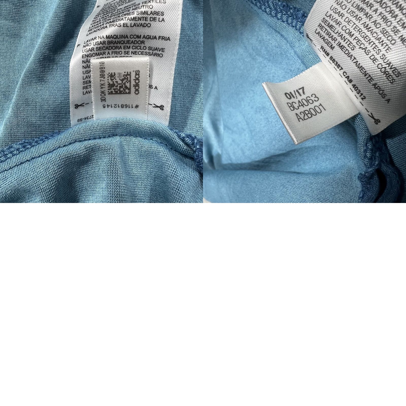 Adidas Adidas Climacool Polo Shirt Men XL Short Sleeve Teal Blue BC4063 Mapped Logo, Striped, Knit, Golf, All Seasons Size US XL / EU 56 / 4 - 10 Thumbnail
