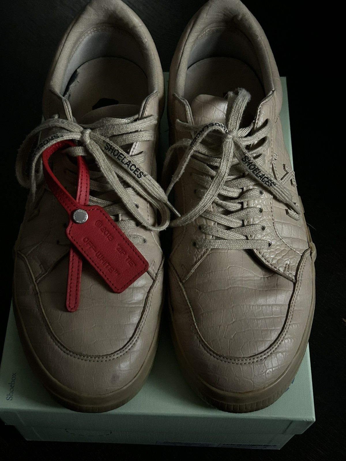 Off-White Off-White Vulcanized Croc Print Shoes Size US 13 / EU 46 - 6 Thumbnail