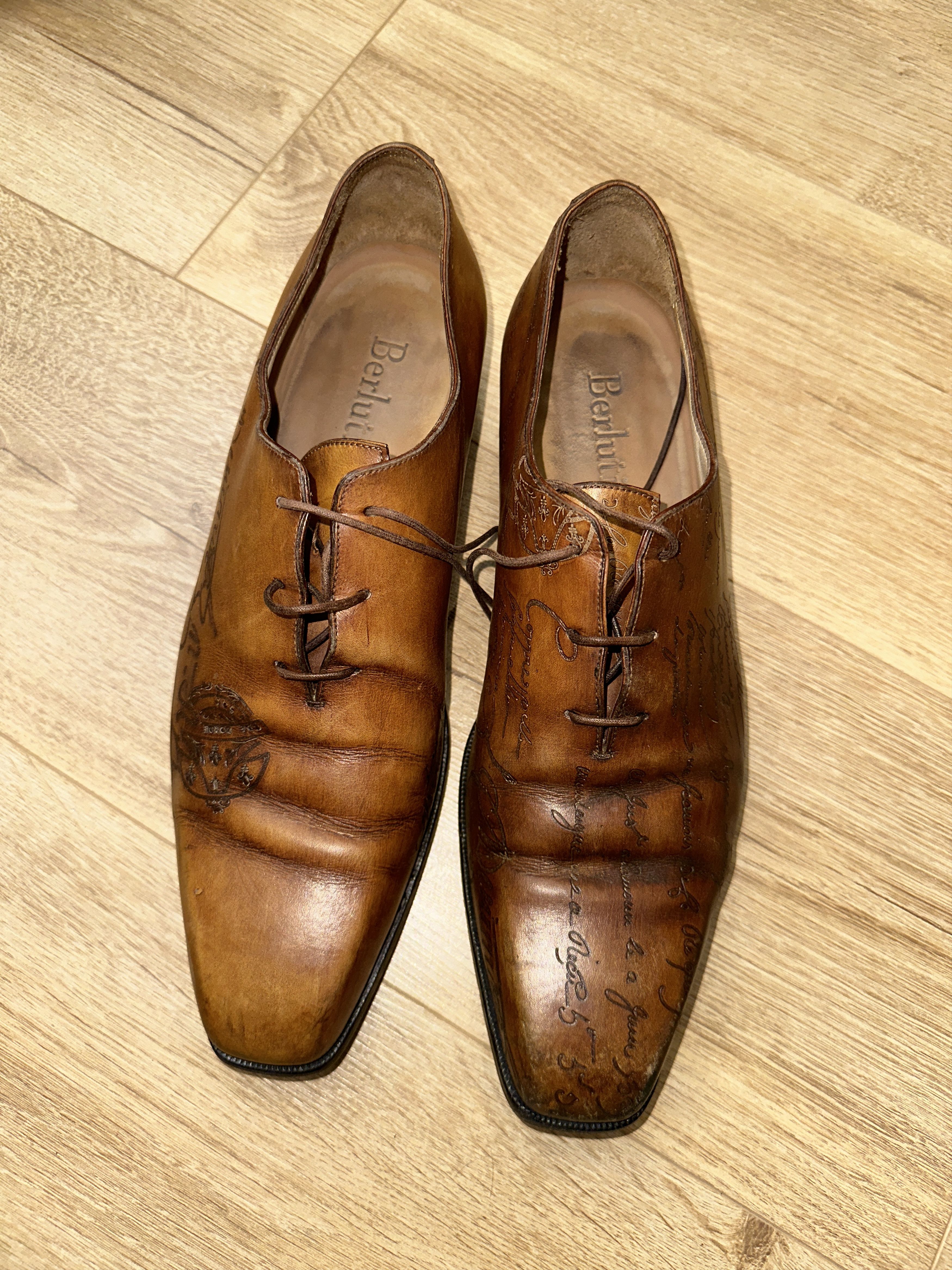 Berluti Berluti Scritto Venezia Leather Oxford Shoes EU 42.5 US 9.5 Size US 9.5 / EU 42-43 - 16 Thumbnail