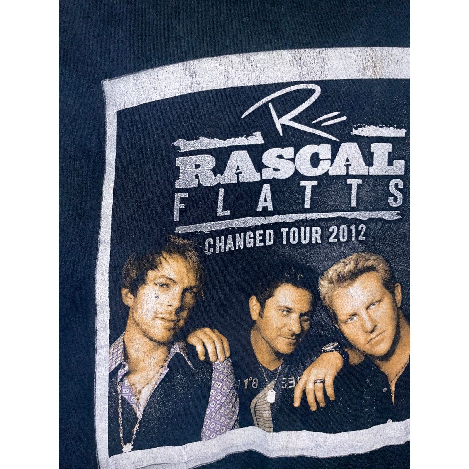 Gildan Rascal Flatts Shirt Changed Tour Concert Black Tee M Medium Size US M / EU 48-50 / 2 - 2 Thumbnail