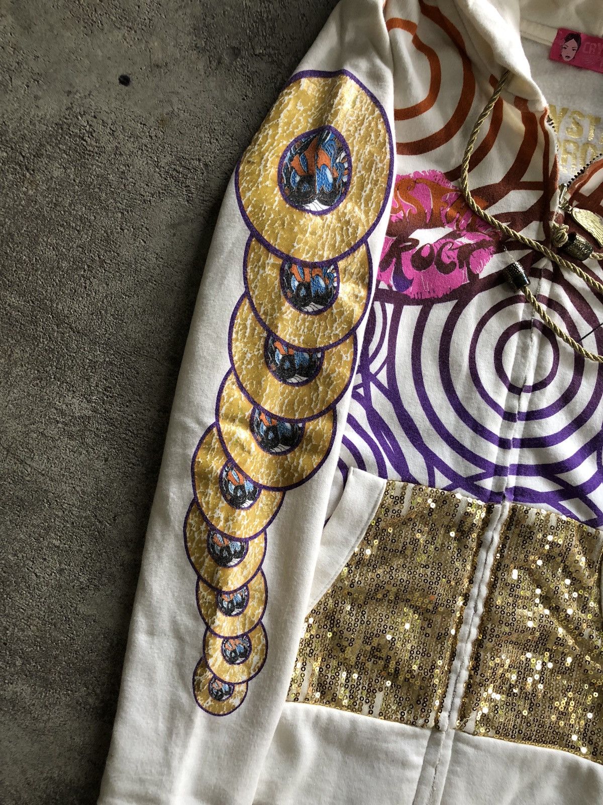 Christian Audigier × Japanese Brand JAPANESE CRYSTAL ROCK BY CRISTIAN ZIP HOODIE Size S / US 4 / IT 40 - 9 Thumbnail