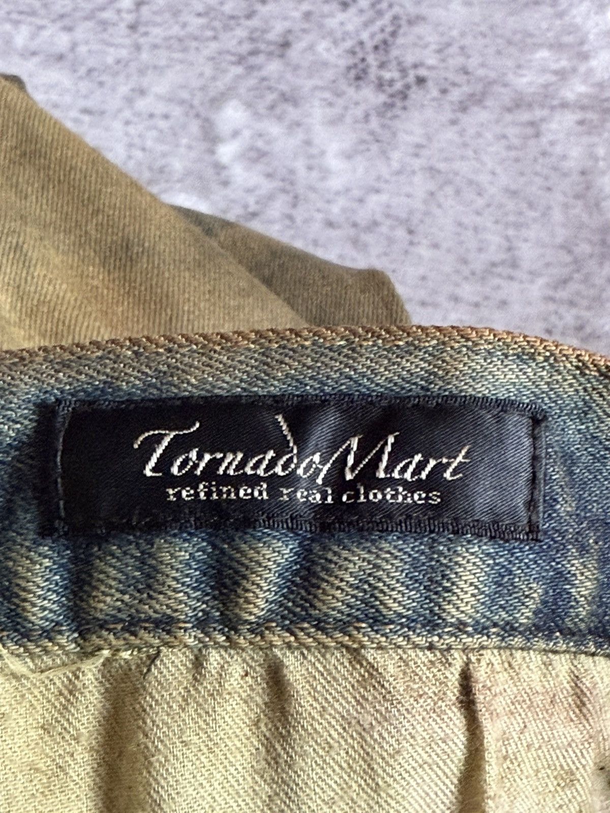 Tornado Mart Tornado Mart Mud Wash Repaired Details Flared Jeans Size US 32 / EU 48 - 24 Thumbnail
