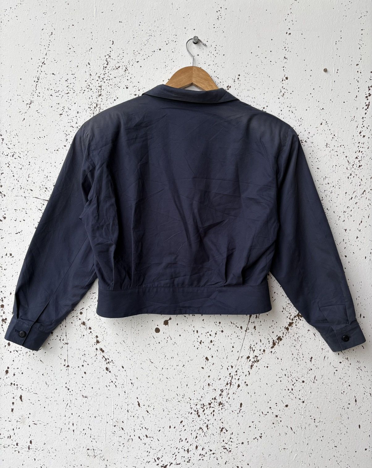 Burberry Vintage Burberrys Navy Tailored Crop Blazer Jacket Size US M / EU 48-50 / 2 - 3 Thumbnail