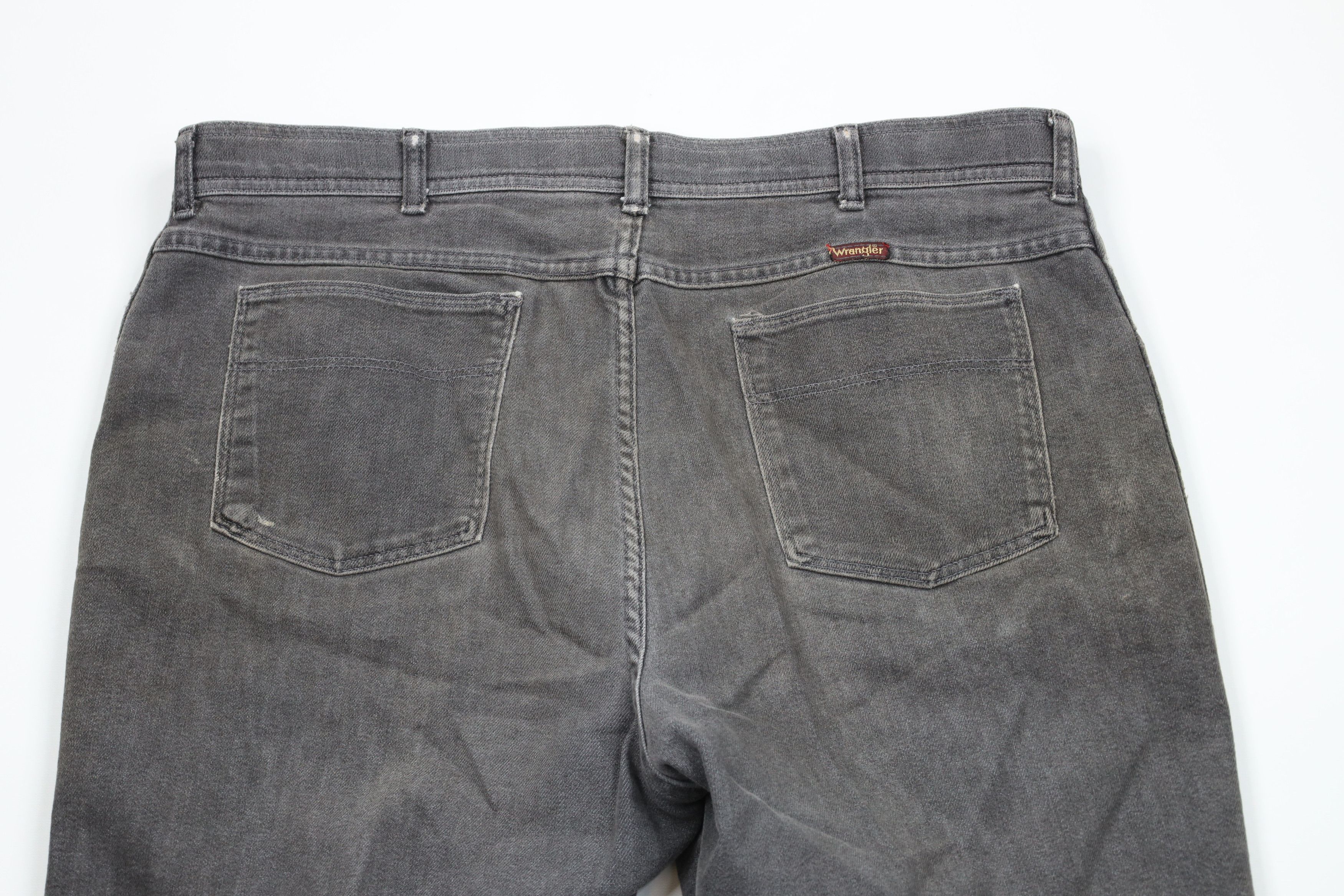 Vintage × Wrangler Vintage 80s 90s Wrangler Wide Leg Bootcut Denim Jeans Black Size US 40 / EU 56 - 13 Thumbnail