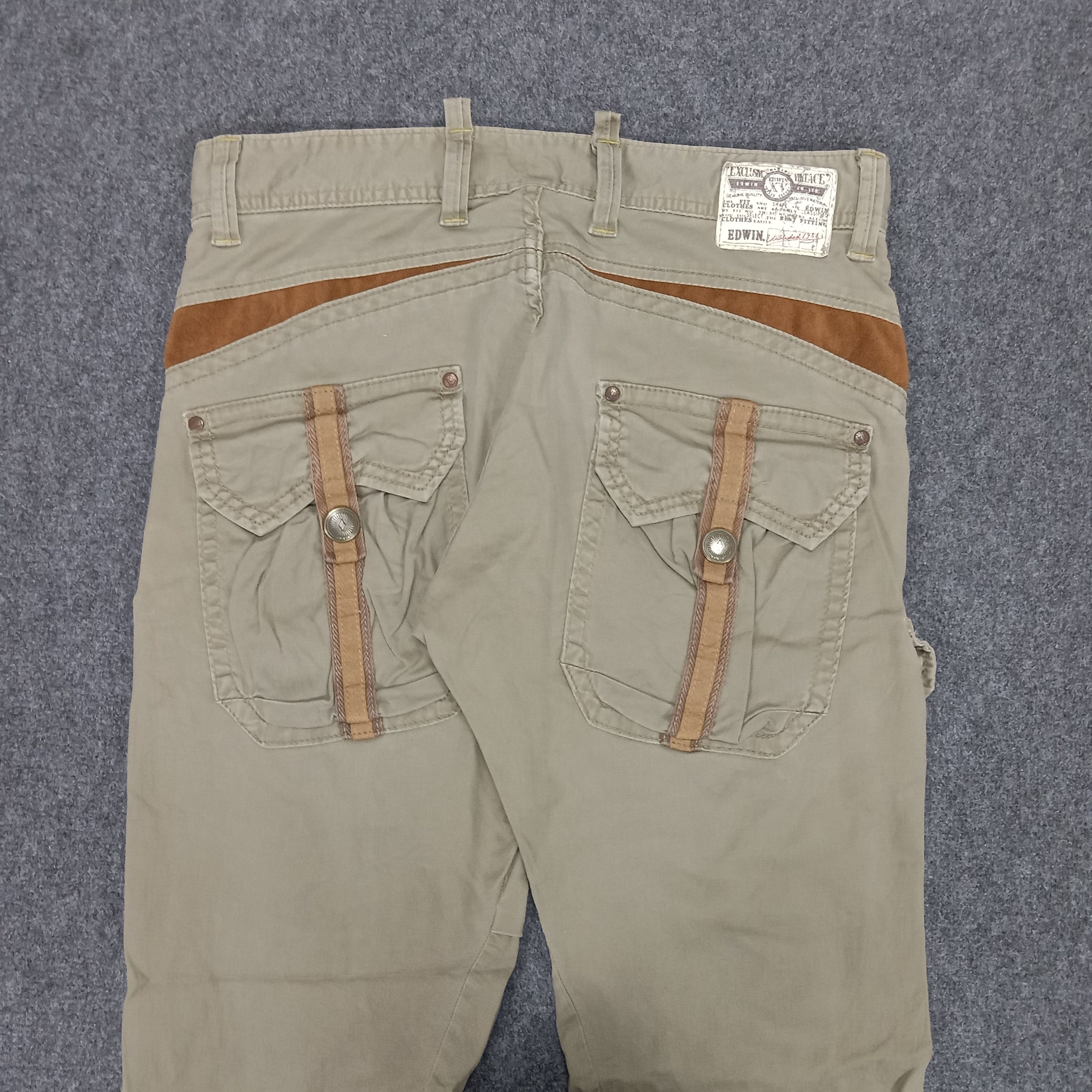 Edwin × Vintage EDWIN Streetwear Japanese Style Cargo Pants Size US 32 / EU 48 - 6 Thumbnail
