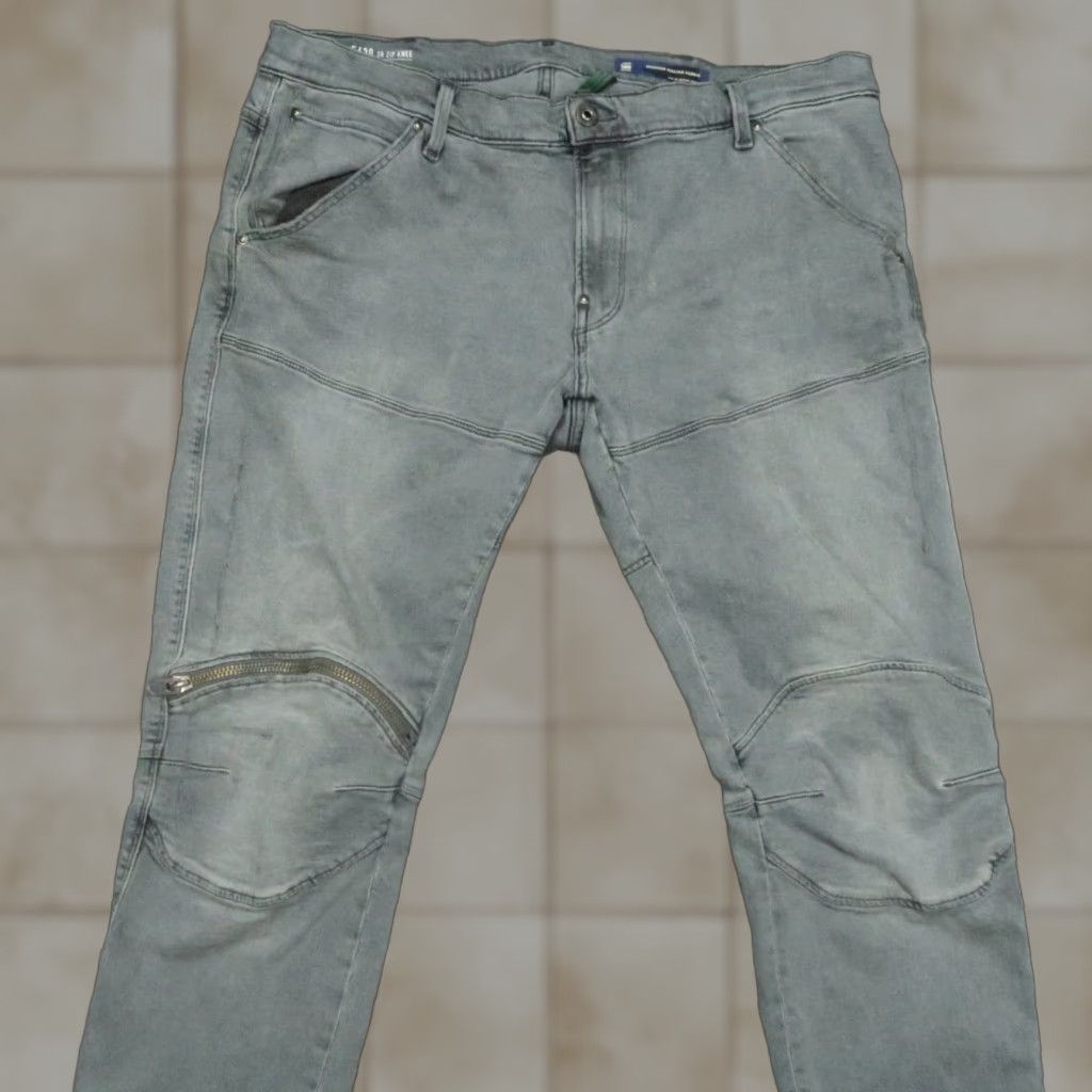 G-Star G Star Jeans Mens 38x32 Gray 5-Pocket Slim Denim Cotton 3D Zip Knee Arc Vintage: No Mens Size US 38 / EU 54 - 1 Thumbnail