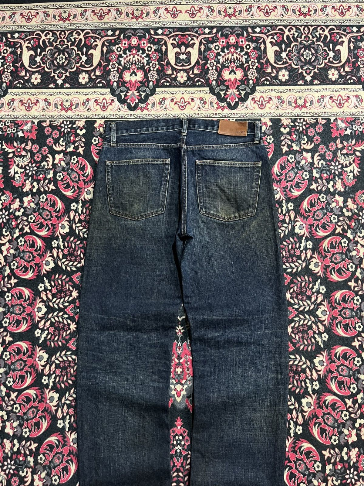 Undercover × Uniqlo Vintage Uniqlo S002 Dark Blue Washed Whisker Straight Jeans Size US 32 / EU 48 - 6 Thumbnail