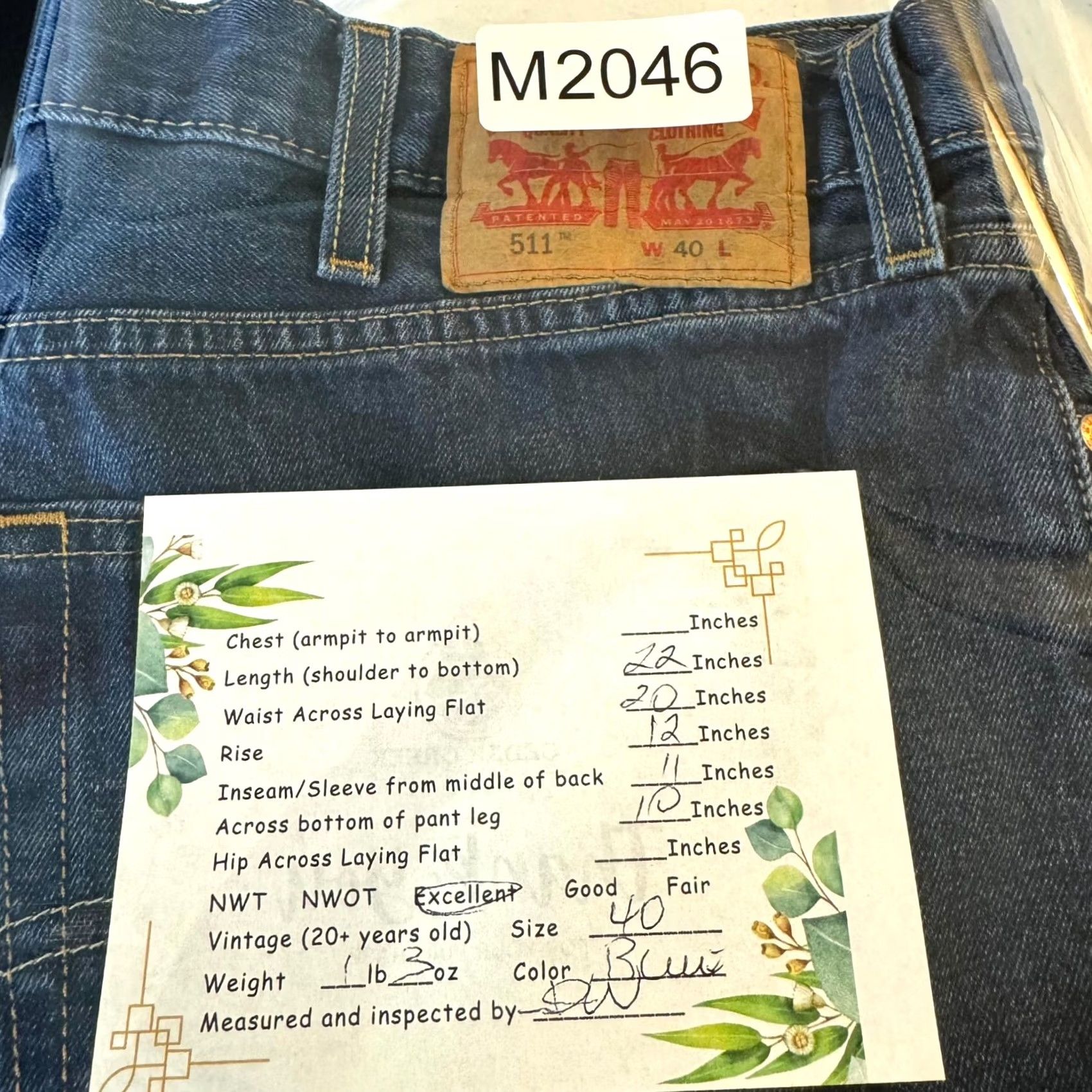 Levi's Levi'S Shorts Mens 40 Blue Cut Off Denim Mid Rise Zip Fly Flat Front Size US 40 / EU 56 - 7 Thumbnail