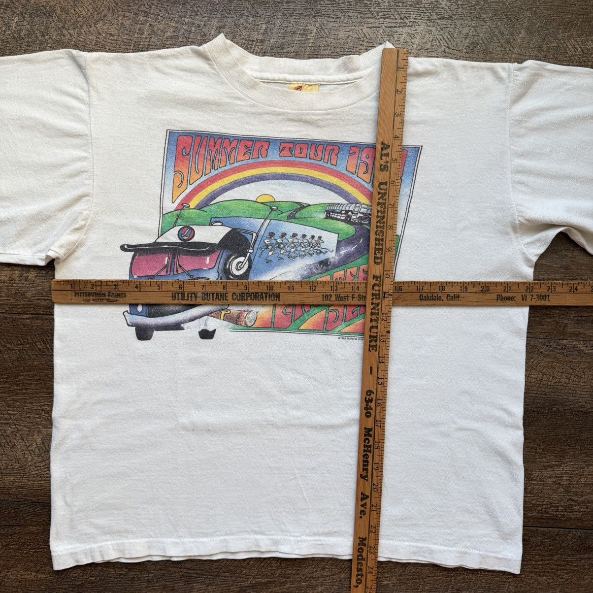 Vintage VTG Mens L Grateful Dead Summer Tour 1988 Stoner Rare Tee Size US L / EU 52-54 / 3 - 9 Thumbnail