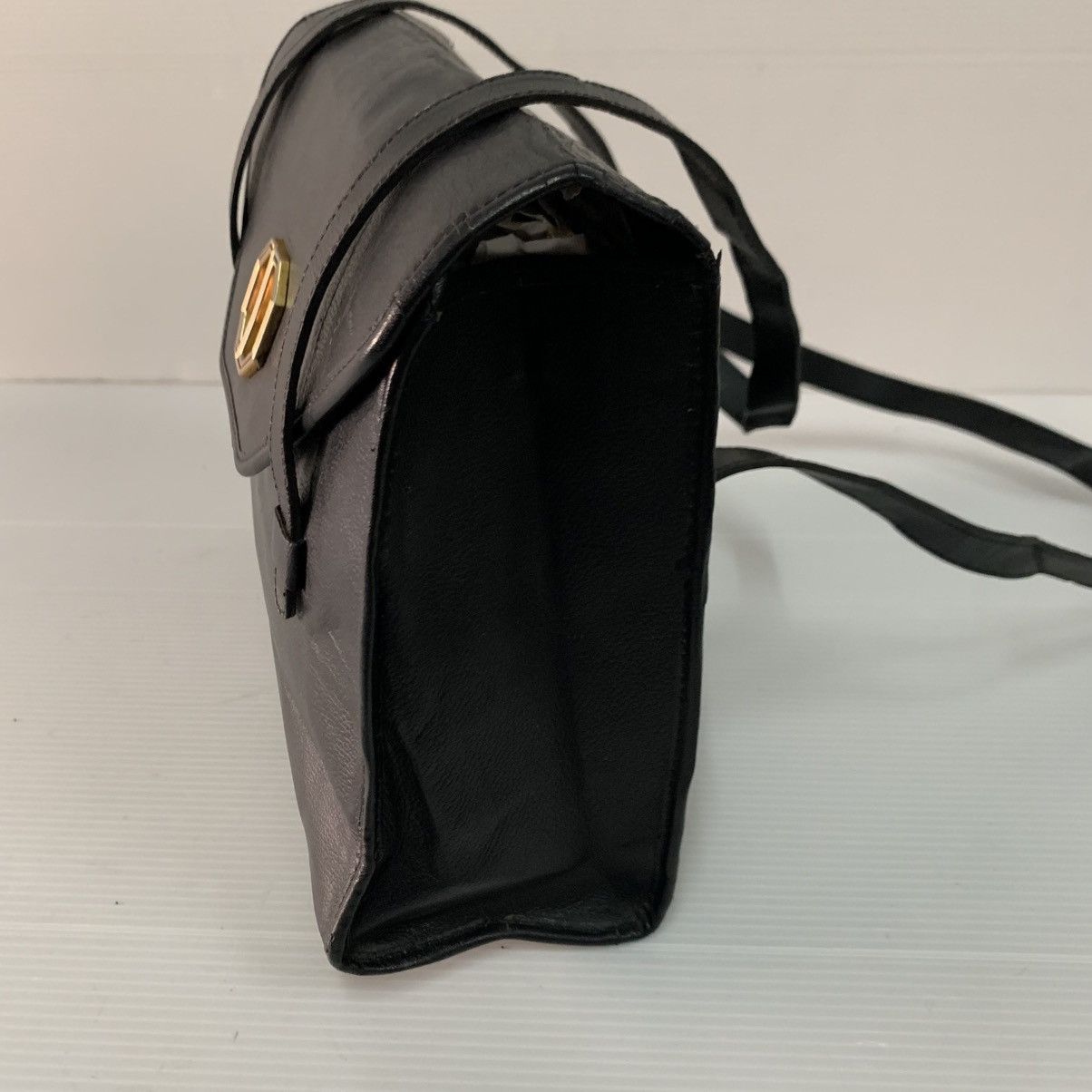 Christian Dior Monsieur Christian Dior Black Vintage Leather Handbag Size ONE SIZE - 5 Thumbnail