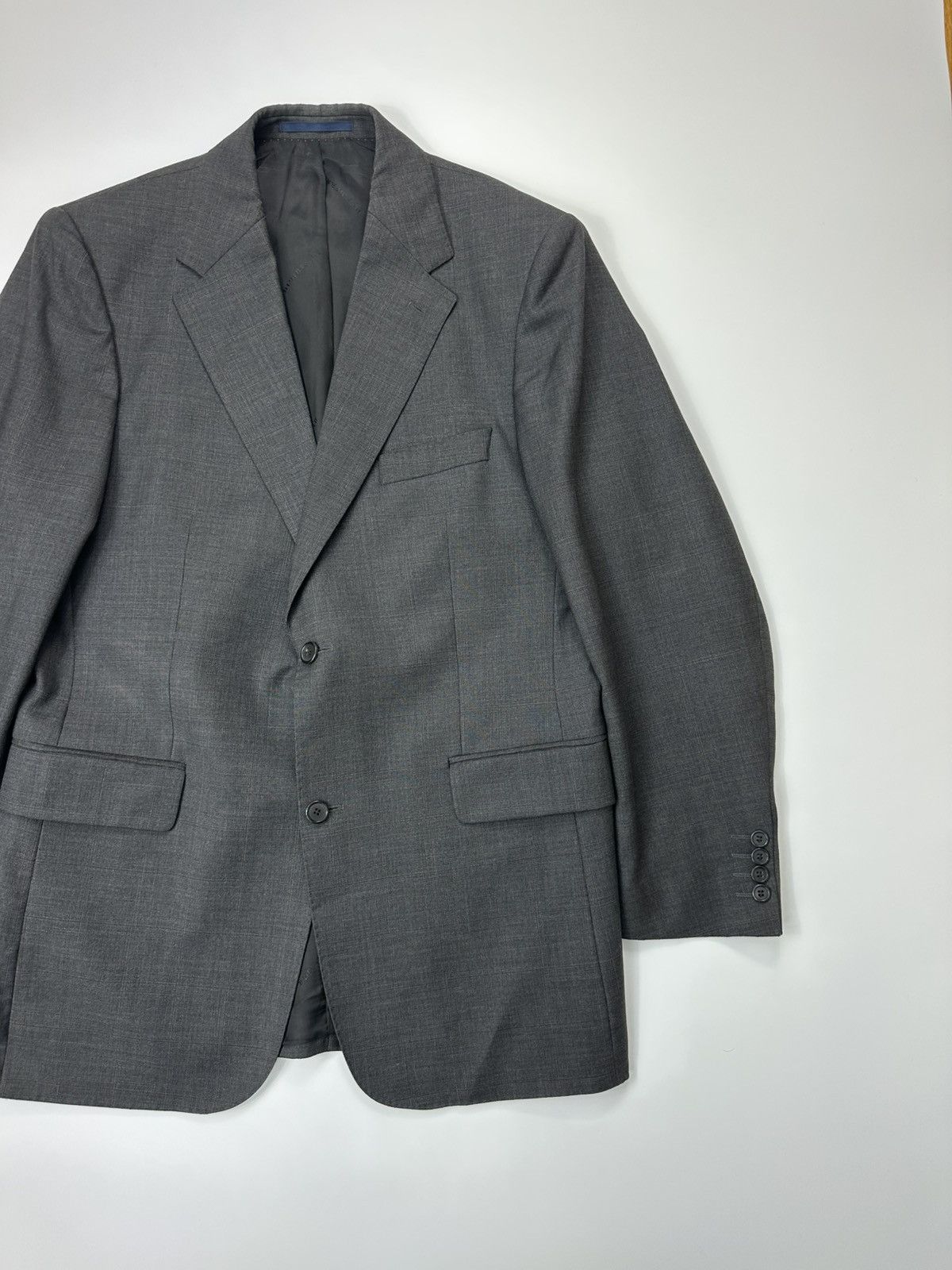 Burberry Burberry Wool Blazer Classic Gray Men's Size 44R - 4 Thumbnail