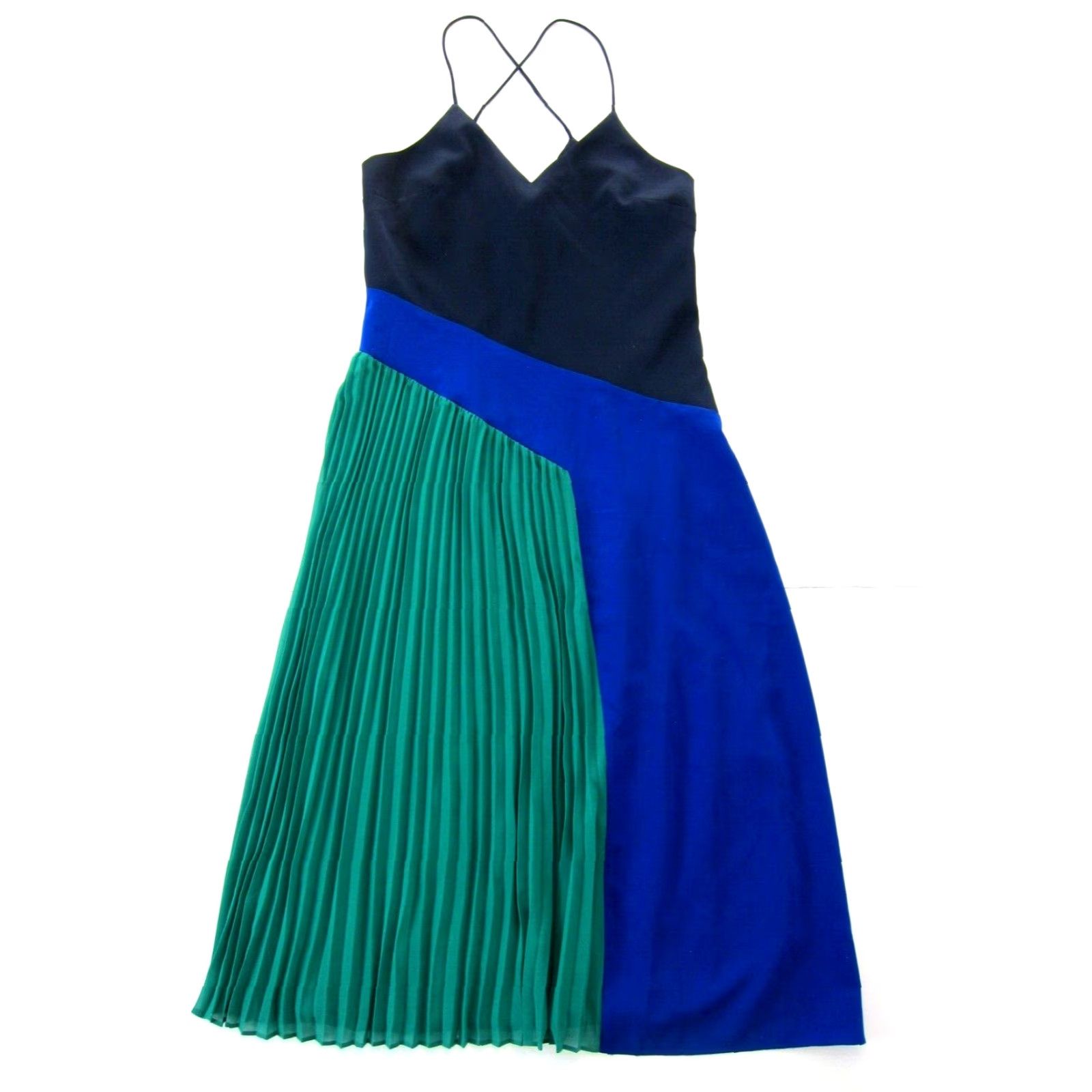 Vintage Cushnie NWT V-Neck Maxi Dress Sun Tank Spaghetti Strap Blue 10 Cushnie Sun Maxi Dress 10 Womens Size L / US 10 / IT 46 - 2 Thumbnail